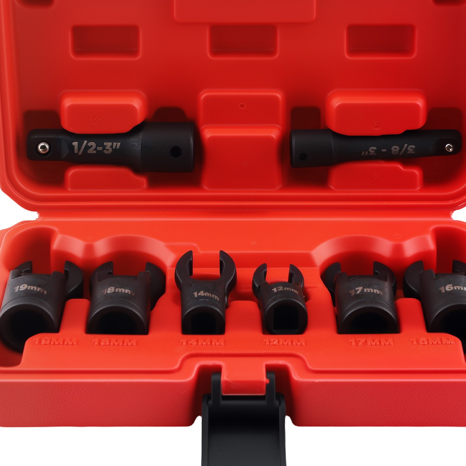 Professional Line Wrench Set 12-19mm Crowfoot for Brake Fuel System Service Tool