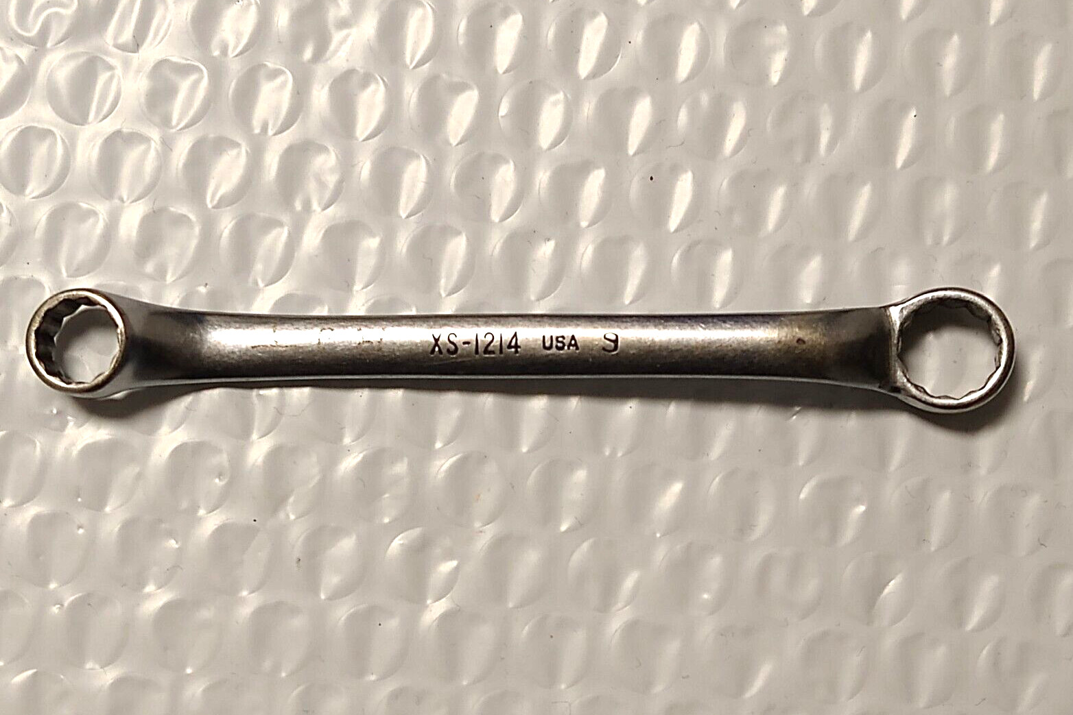 SNAP ON XS1214, 3/8″ x 7/16″ DBL. BOX WRENCH, 12 POINT, 4.75″ LONG.