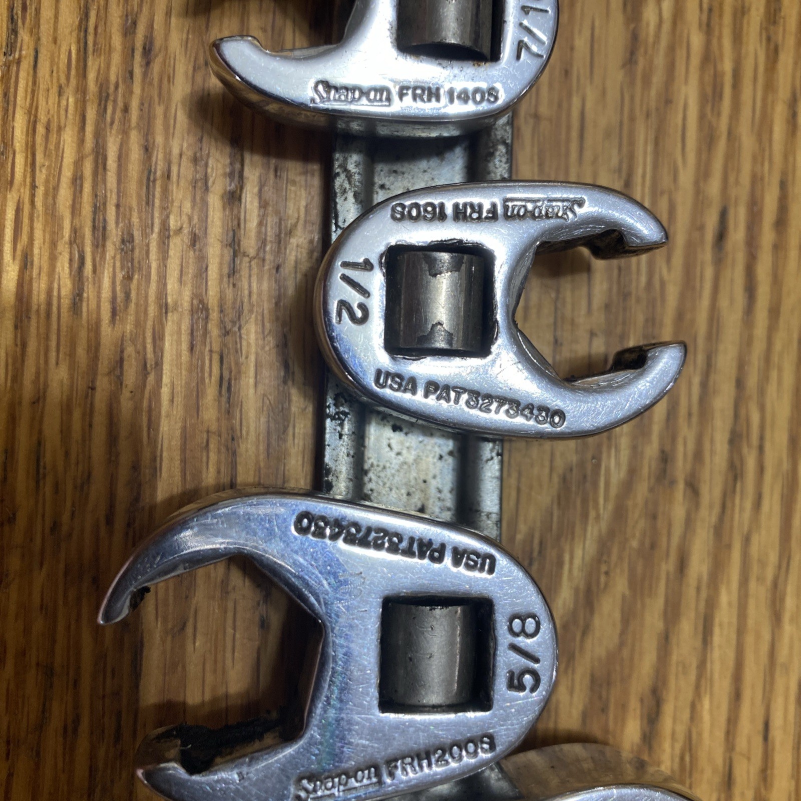 Snap-On Tools SAE Open-End Flare Nut Crowfoot Wrench Set 6 Piece, 3/8″- 3/4”