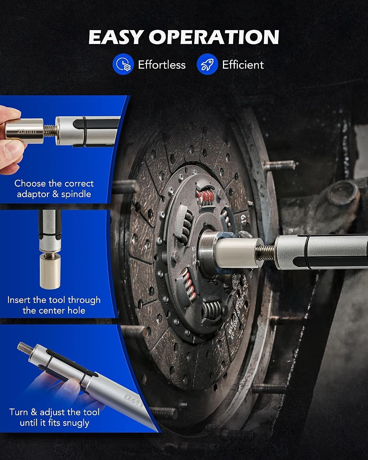 11pc Heavy-Duty Universal Clutch Centering Tool Set for Precise Disc Alignment