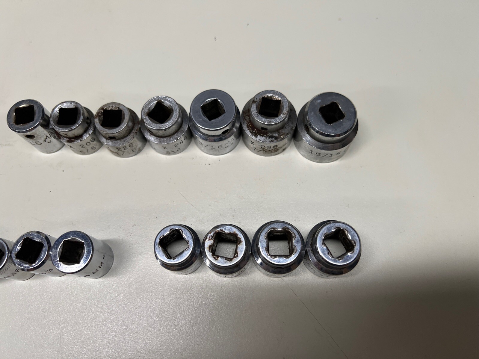 Mac X Series 3/8″ Drive Shallow Metric & SAE Sets 6-19MM & 1/4″-15/16″ USA #7E1