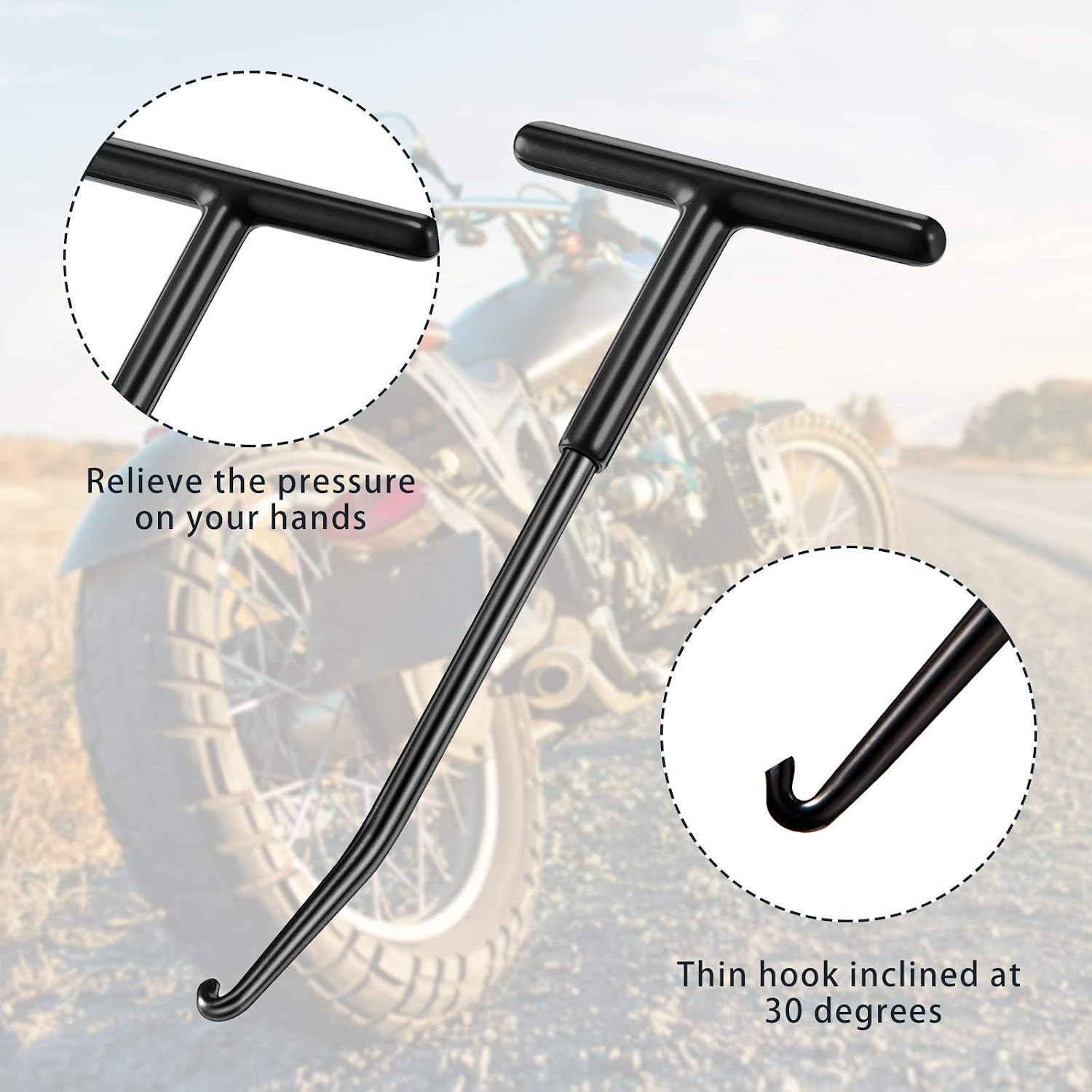 Lightweight 2-Piece Exhaust Tool Set for Convenient Auto Maintenance