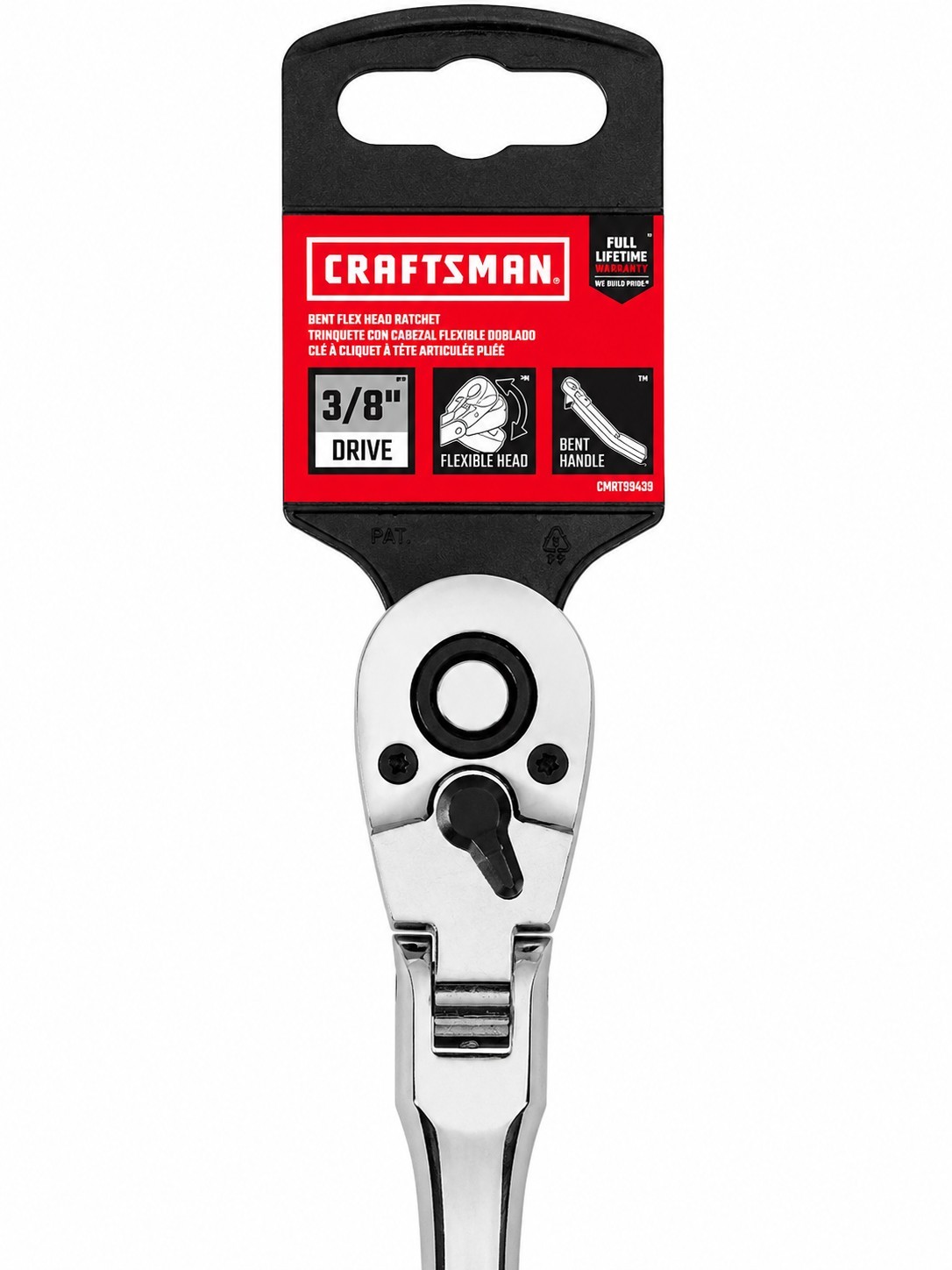 NEW Craftsman 3/8 Bent Handle Flex Head Ratchet 72 Tooth