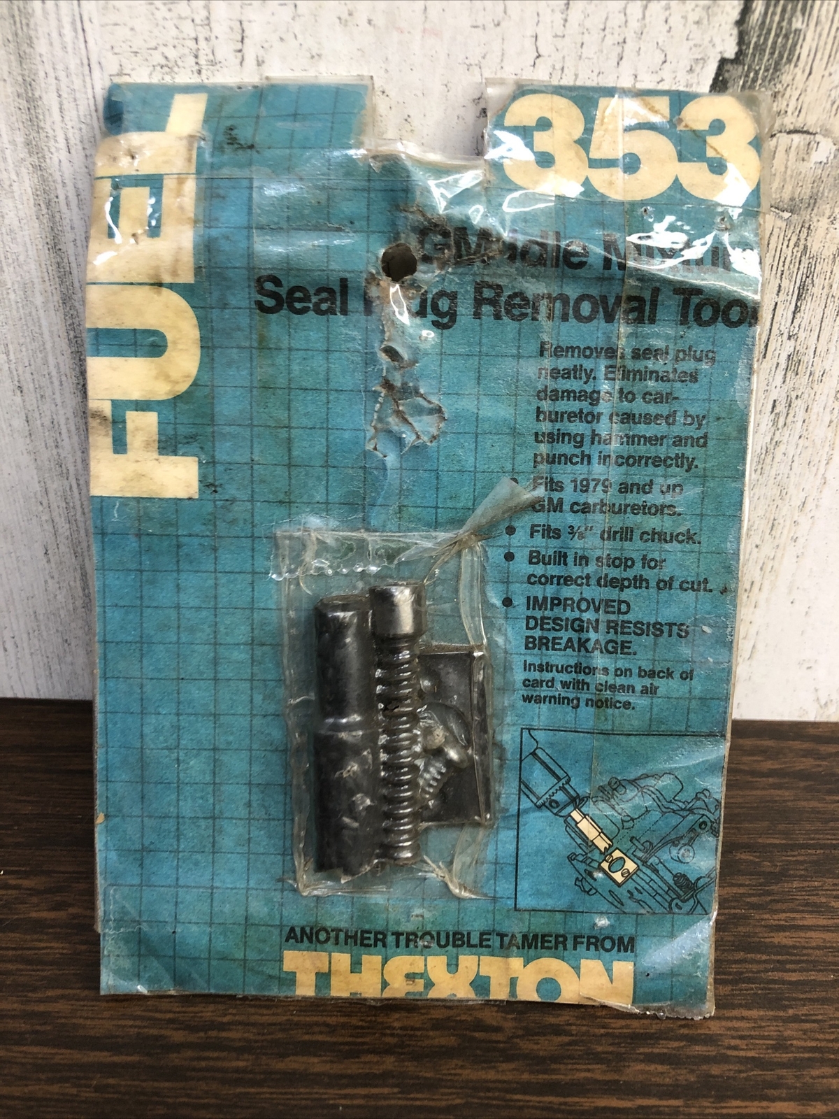 Thexton 353 Carburetor GM Idle Mixture Seal Plug Remover Tool