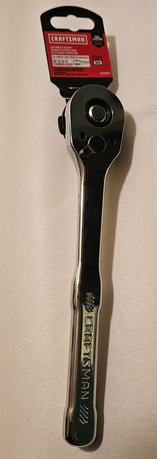 Craftsman 1/2 » drive low profile 72 tooth ratchet Brand new