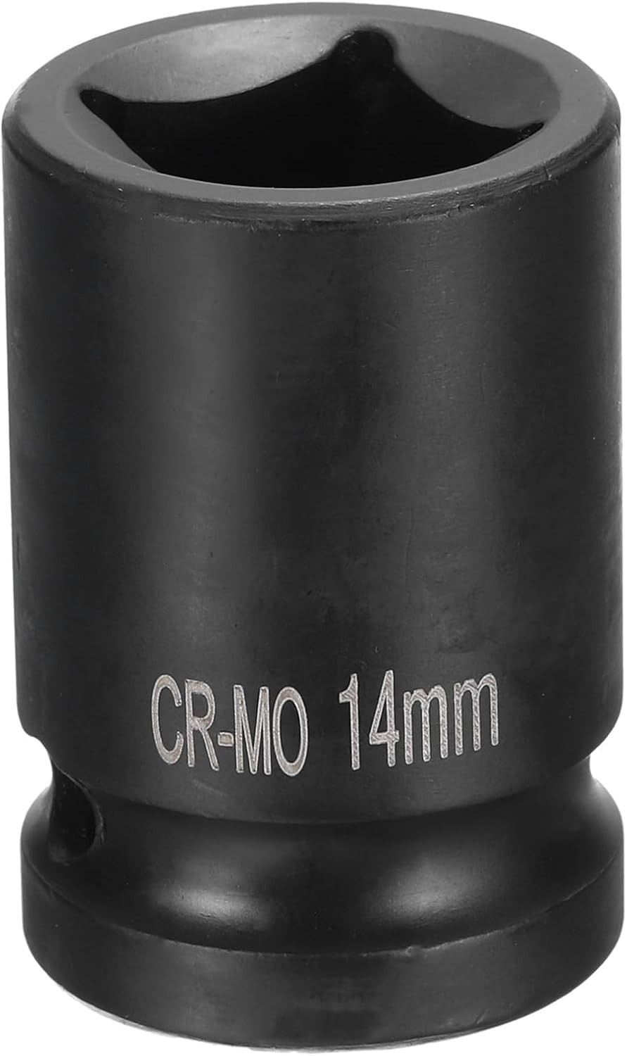 4 Point Square Socket 1/2″ Drive 14mm Impact Socket CR-MO Blackening
