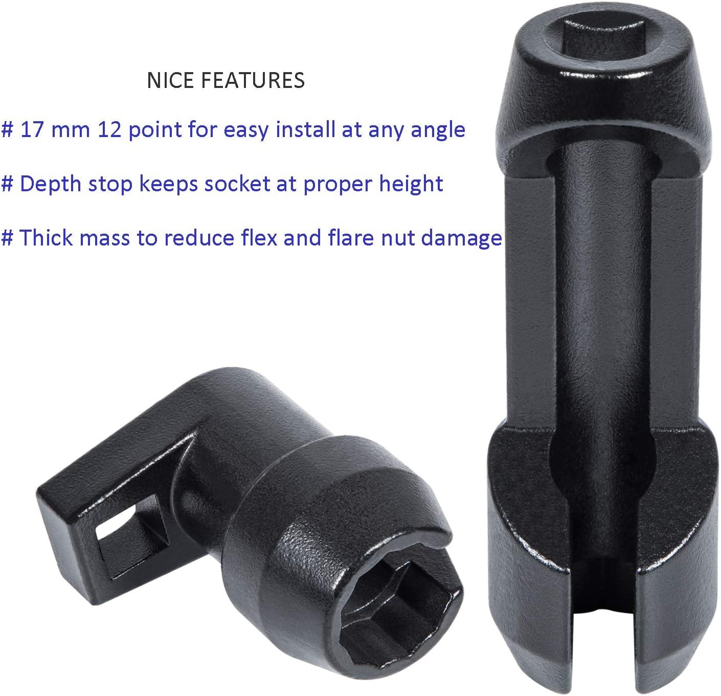Sl11400 Fuel Injector Socket Set 17 mm Injector Line Removal Tool for Ford 6.7L