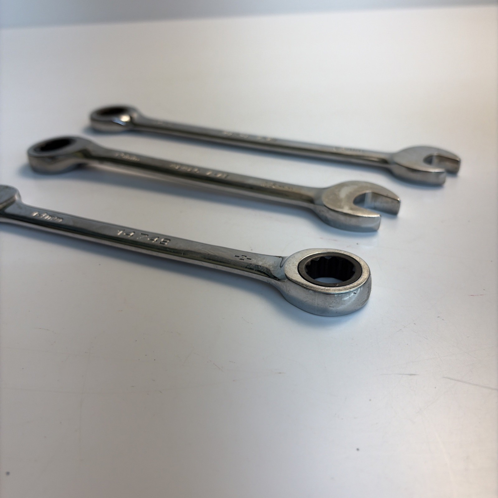Craftsman Metric Ratcheting Combo Wrench Set 14mm 15mm USA Lot of 3