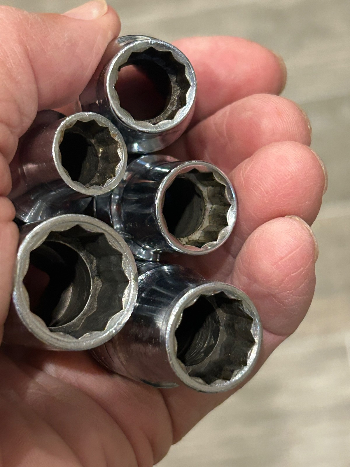 S-K Tools 40328- 28MM & 11 Sockets 12 pt & 451 Adapter 3/8-1/2-$40 Start
