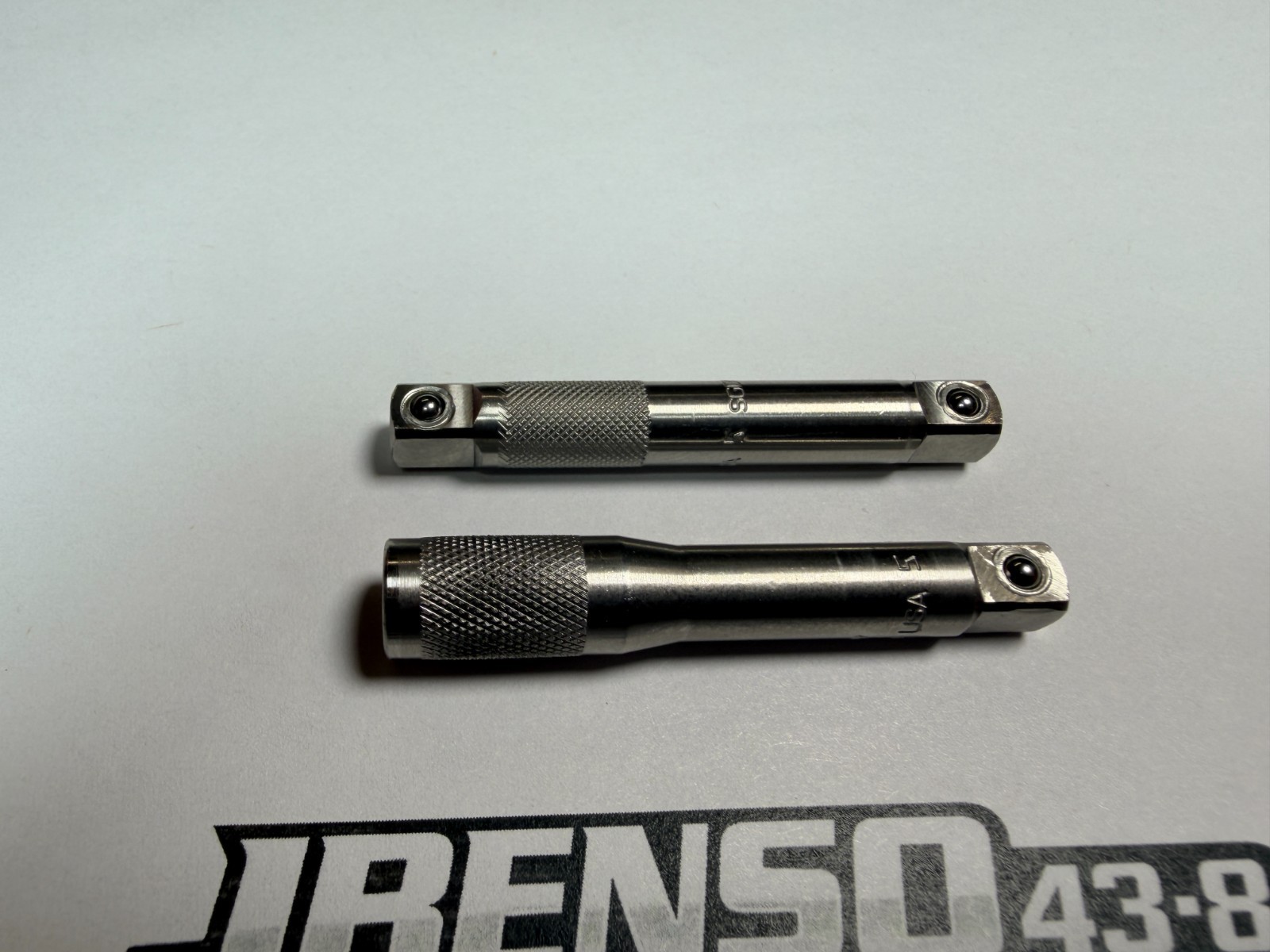 Snap-on Tools USA NEW 2pc 1/4″ Hex & Square Drive Extra Stubby Compact Shank Set