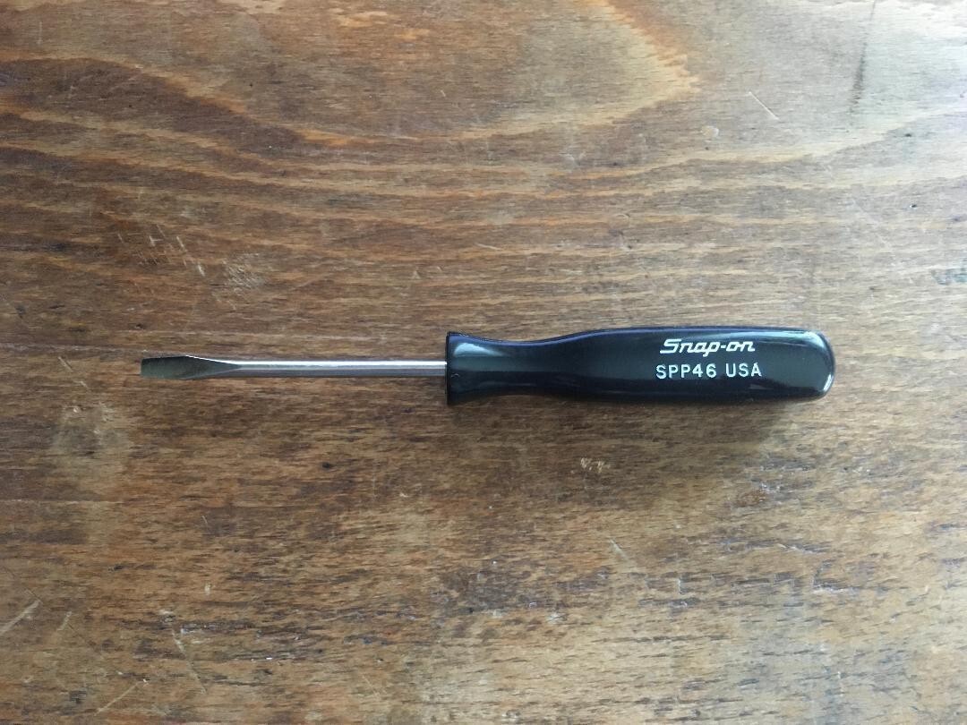 SNAP-ON Black 2 old Stok FLAT AND PHILLIPS TIP SCREWDRIVER SPP266 SPP46 JP