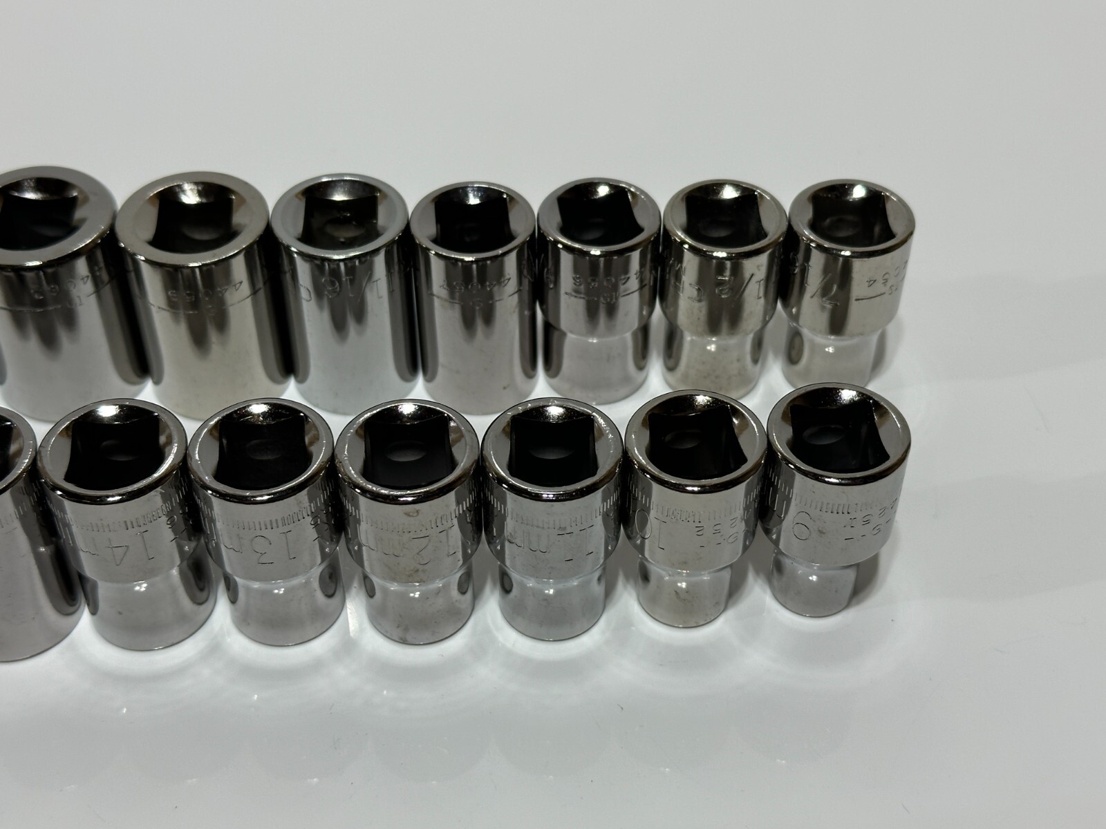 Craftsman USA G (NOS) 20pc SAE & Metric Shallow Socket Set – 1/2″ Drive, 6 Point