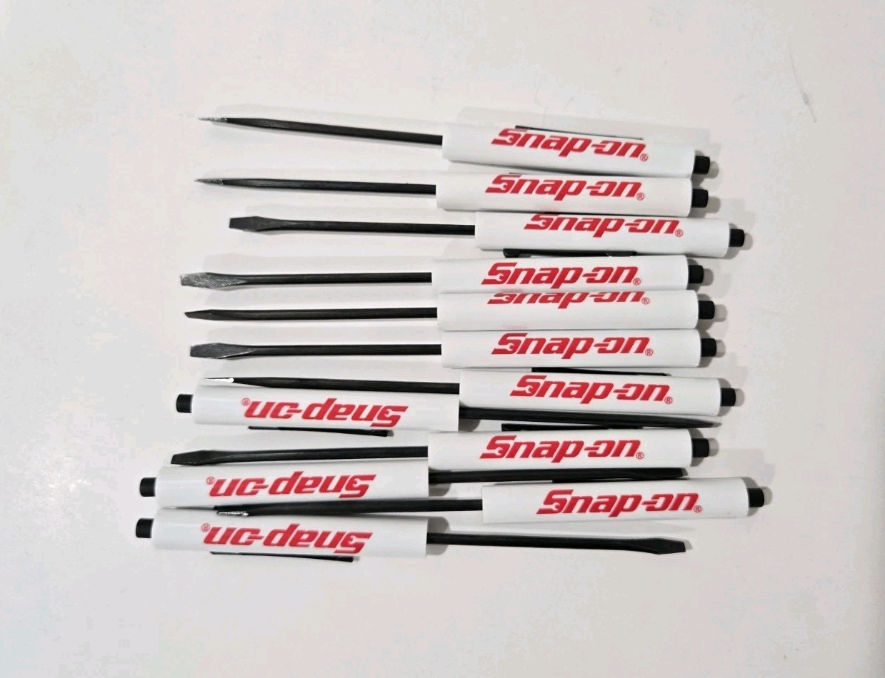 12 Snap on tools Special Edition pocket screwdriver WHITE PROMO Blacked Out+gift