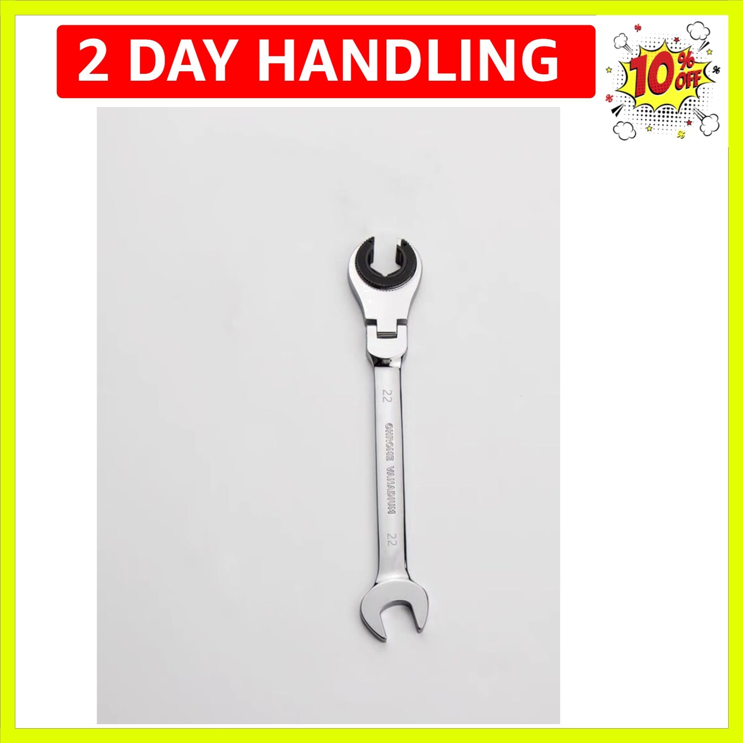22mm Metric Fix Tubing Wrench，Flex-Head Gear Wrench, Ratcheting Fix Combinati…
