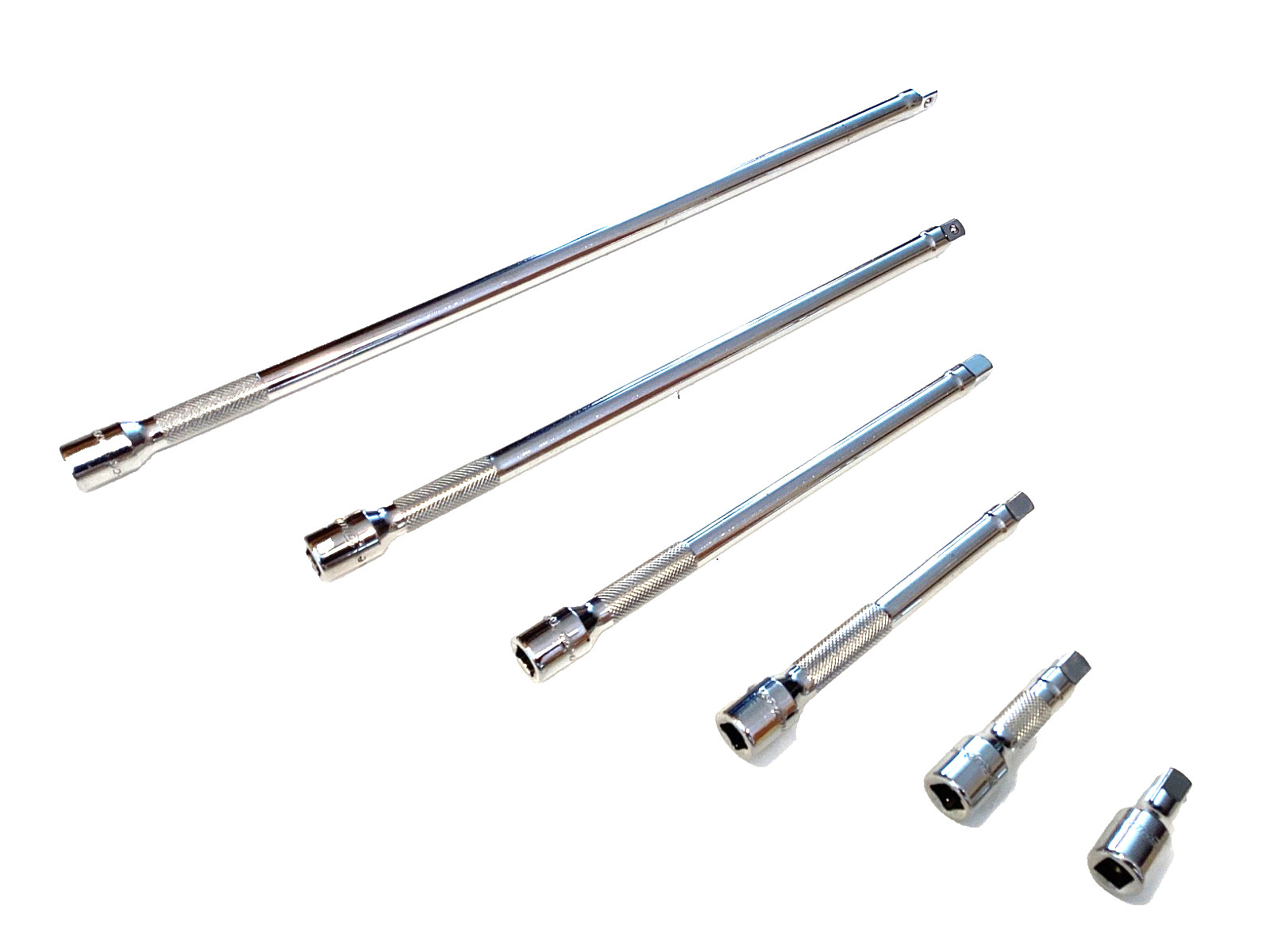 Snap On USA 106BTMX NEW 6 Piece 1/4” Drive Knurled Chrome Socket Extension Set
