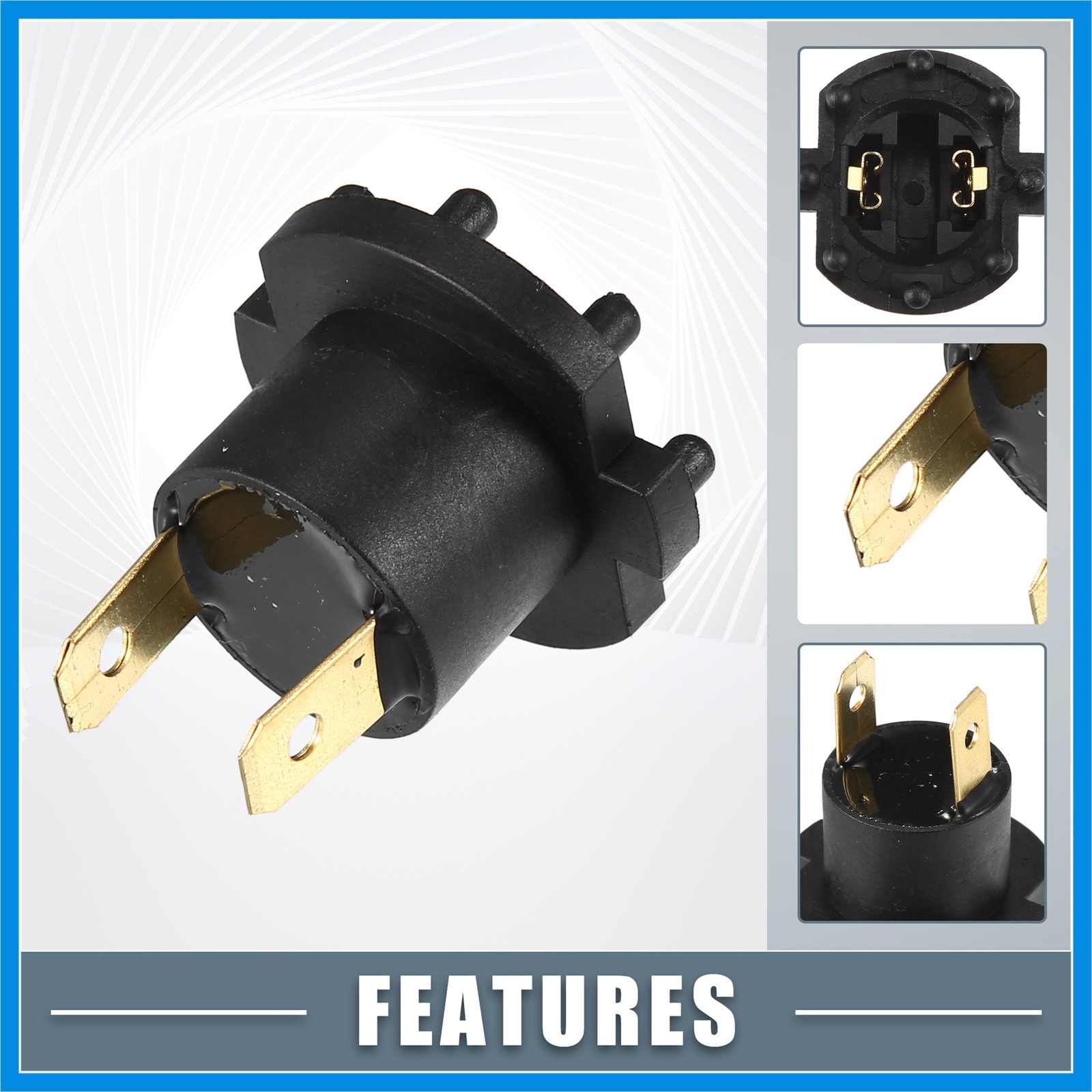 Car Headlight Bulb Socket Adapter B28V-51-0A3 Fit for Mazda 3 2004-2009 (2 Set)