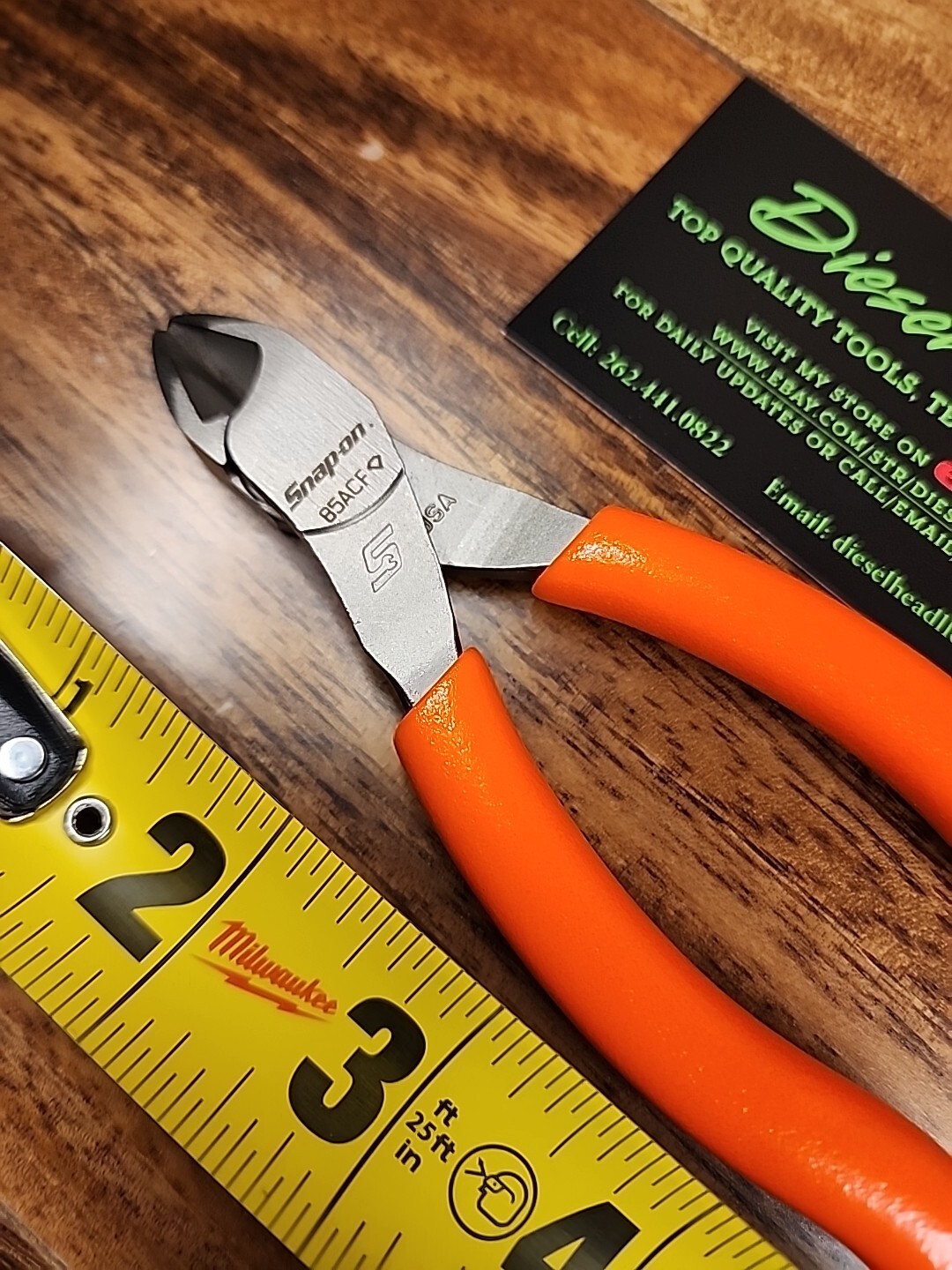 *NEW* Snap On 85ACF ORANGE 5″ VectorEdge Diagonal Cutter FREE SHIPPING