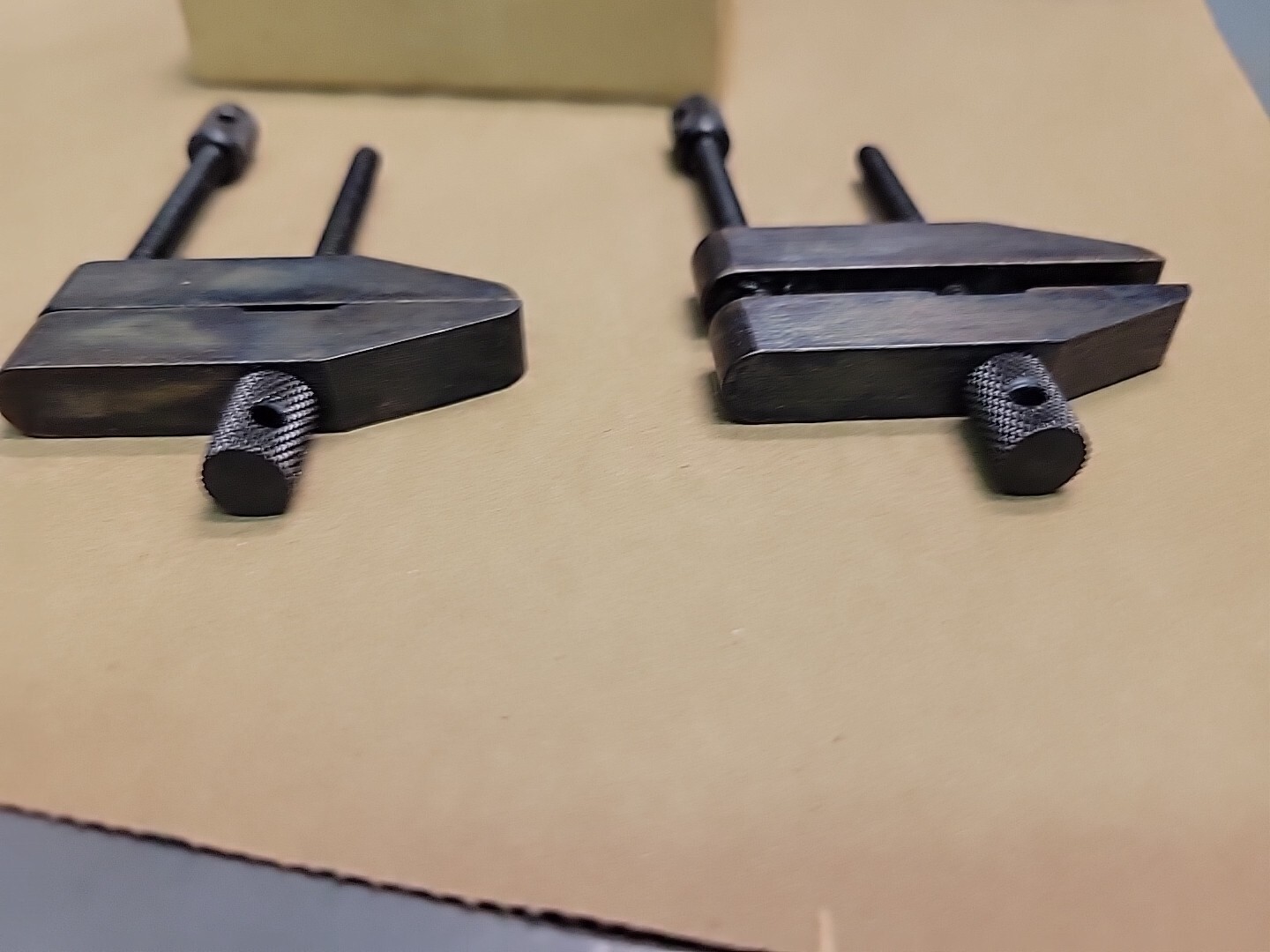 L. S. Starrett Machinist Parallel Clamp Set No. 161-A (2 Clamps) NOS w Marks