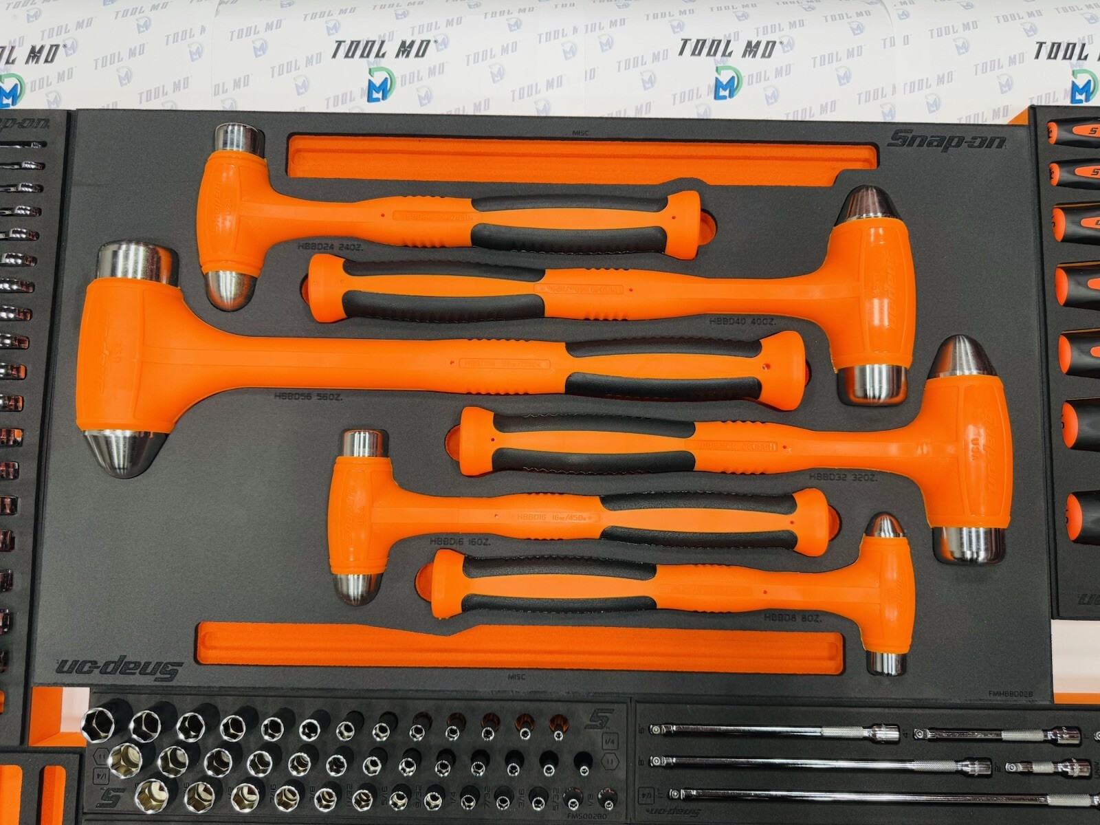 Snap-on Tools USA NEW 334pc ORANGE Master General Service Foam Set 2101GSS01FO