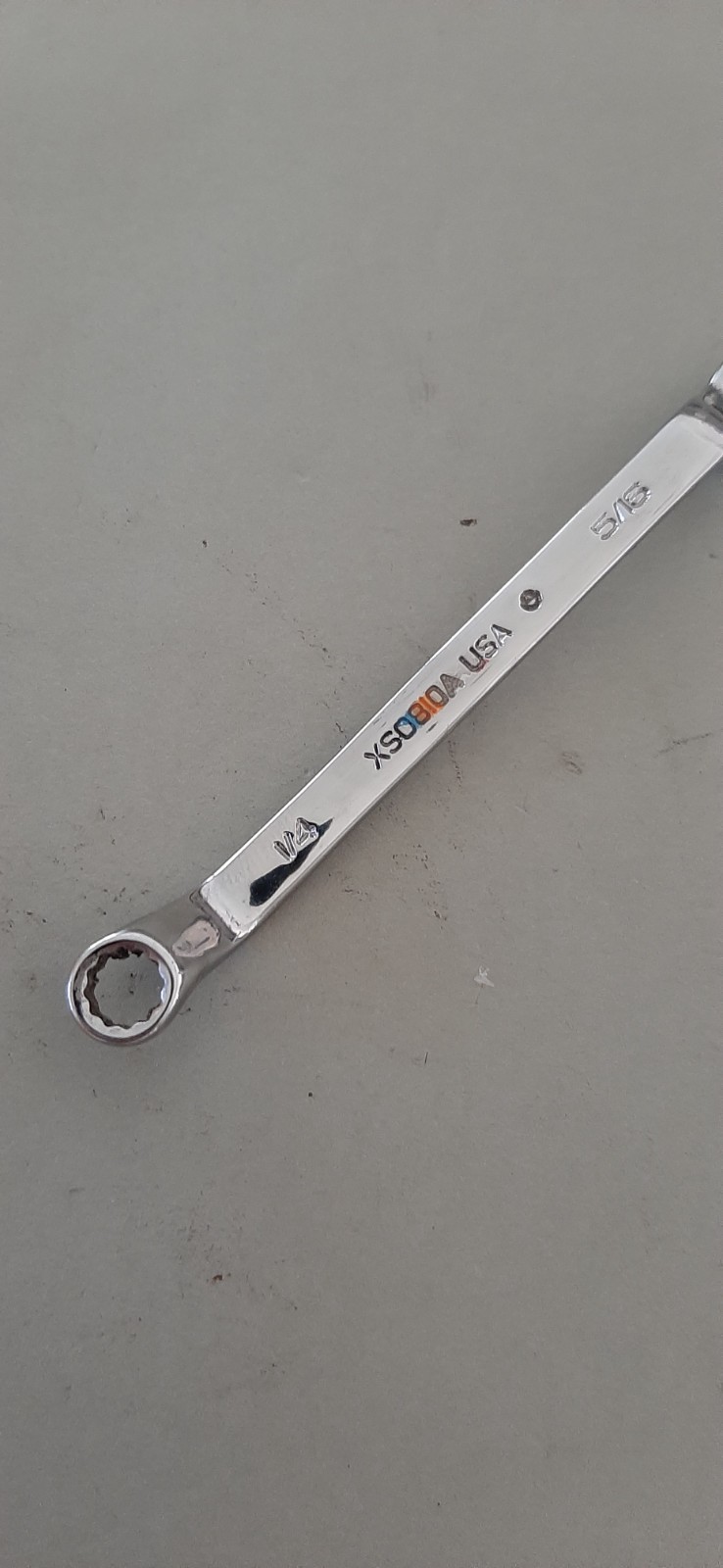 Snap-on XSO810A 1/4″ x 5/16″ 12Pt Short 60° Deep Offset Box Wrench MARKED 627