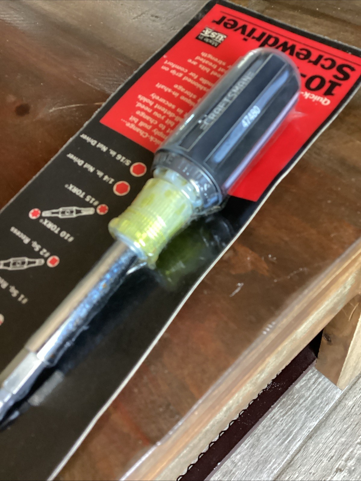 Craftsman USA 10-in-1 Screwdriver Cushion Grip Pratt Read 47480 NOS
