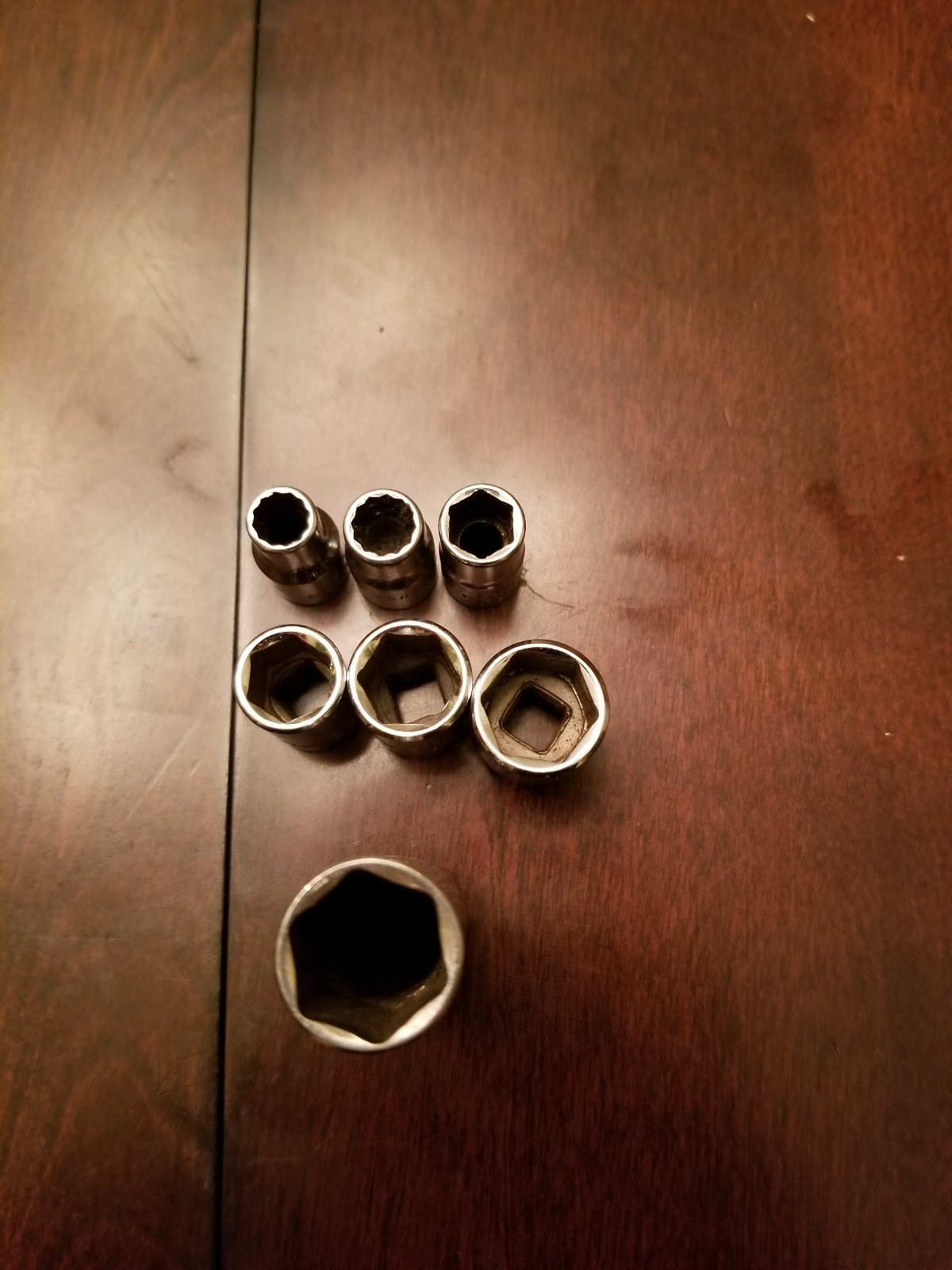 Mac Snap On 1/4 Drive Short Deep 12&6 PT Misc Sockets Lot Of 7