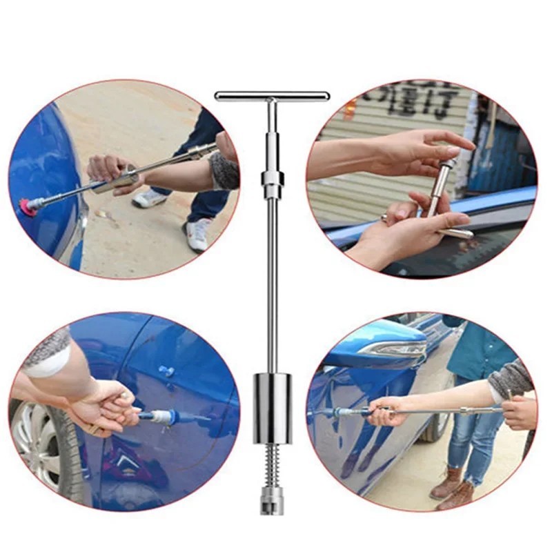 Car Dent Puller Kit Paintless Dent Repair Slide Hammer Glue Tabs PDR Tool Set
