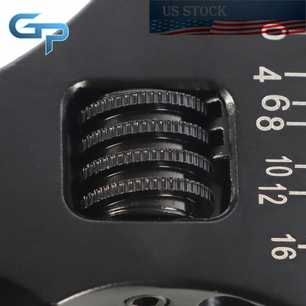Black Adjustable Wrench Aluminum Tool Spanner for Hose End Fitting 3AN-16AN