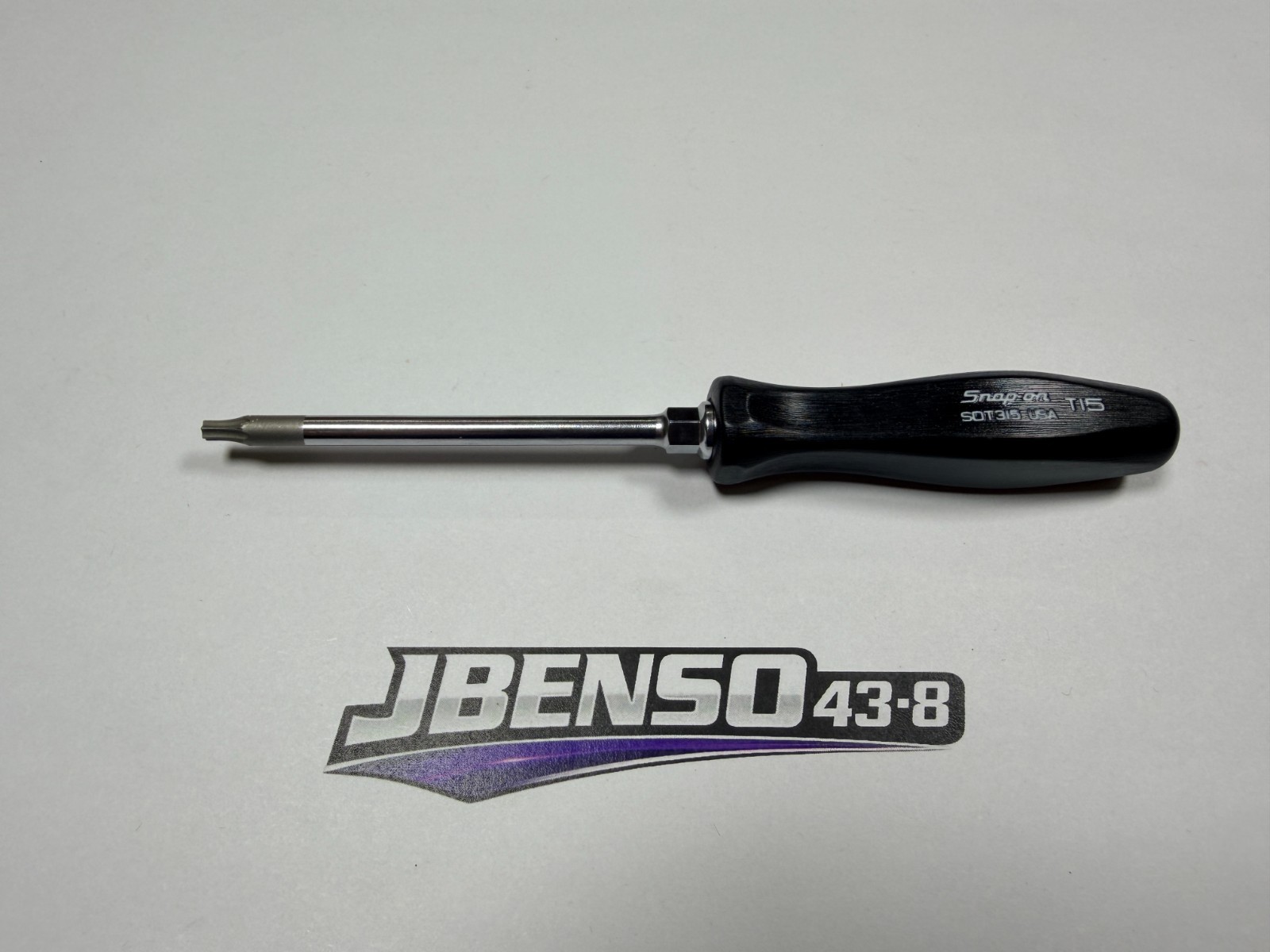 Snap-on Tools USA NOS RARE BLACK T15 Mini Hard Grip TORX Screwdriver SDT315BK