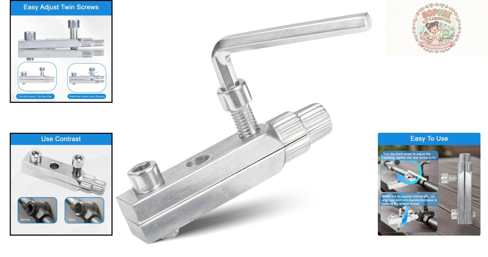 High-Quality Screw Extractor Set – Efficient Removal of Stripped Screws & Pipes