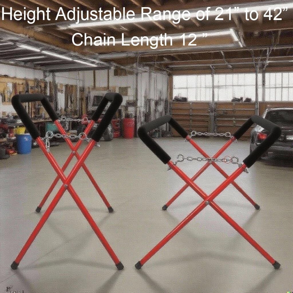 GRAVEE Folding Work Stand Heavy Duty Automotive Fender Bumper Stand 500 LBS