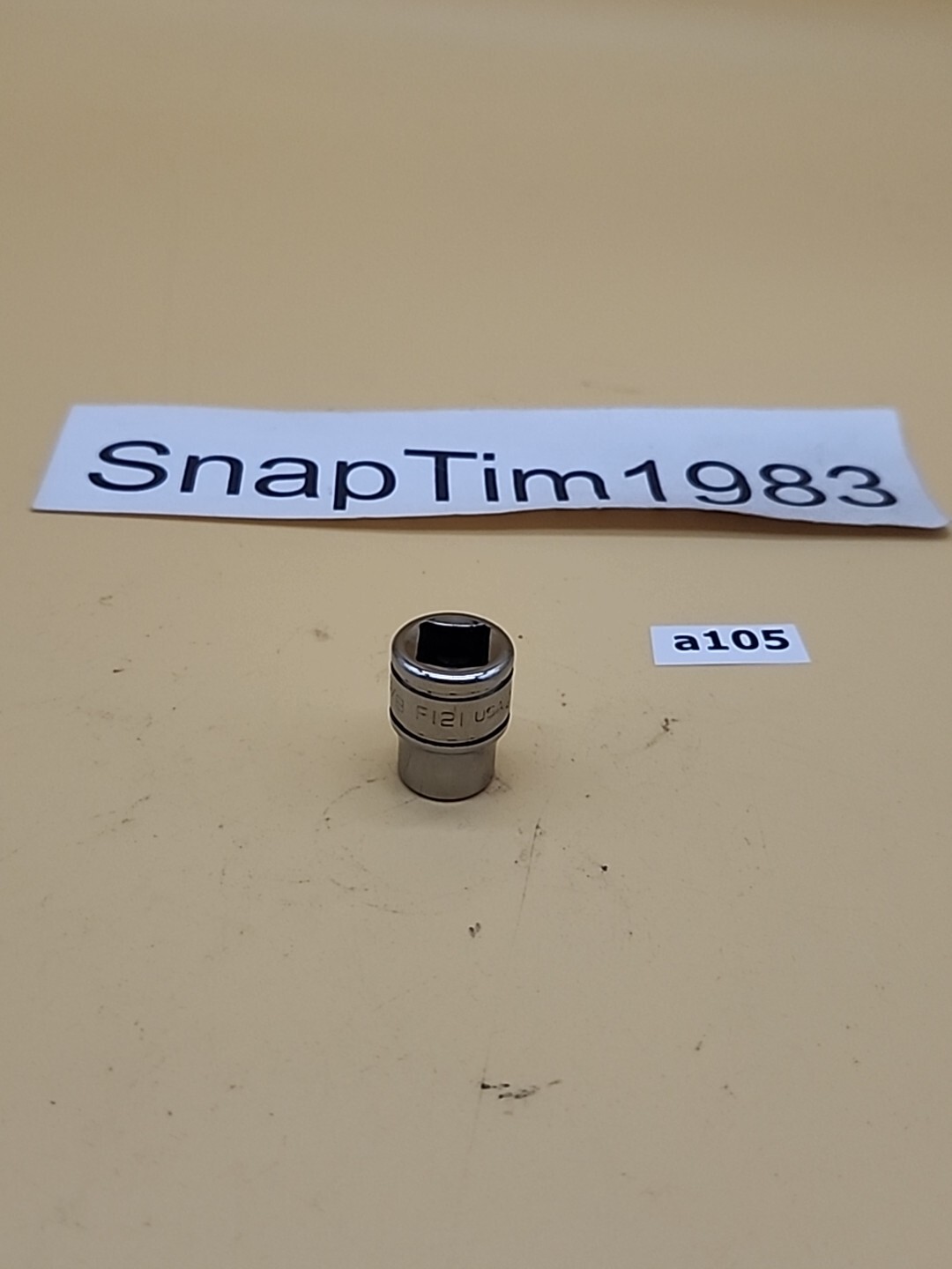 Snap-on Tools F-121 3/8″ Drive 3/8″ Shallow Socket 12-point USA