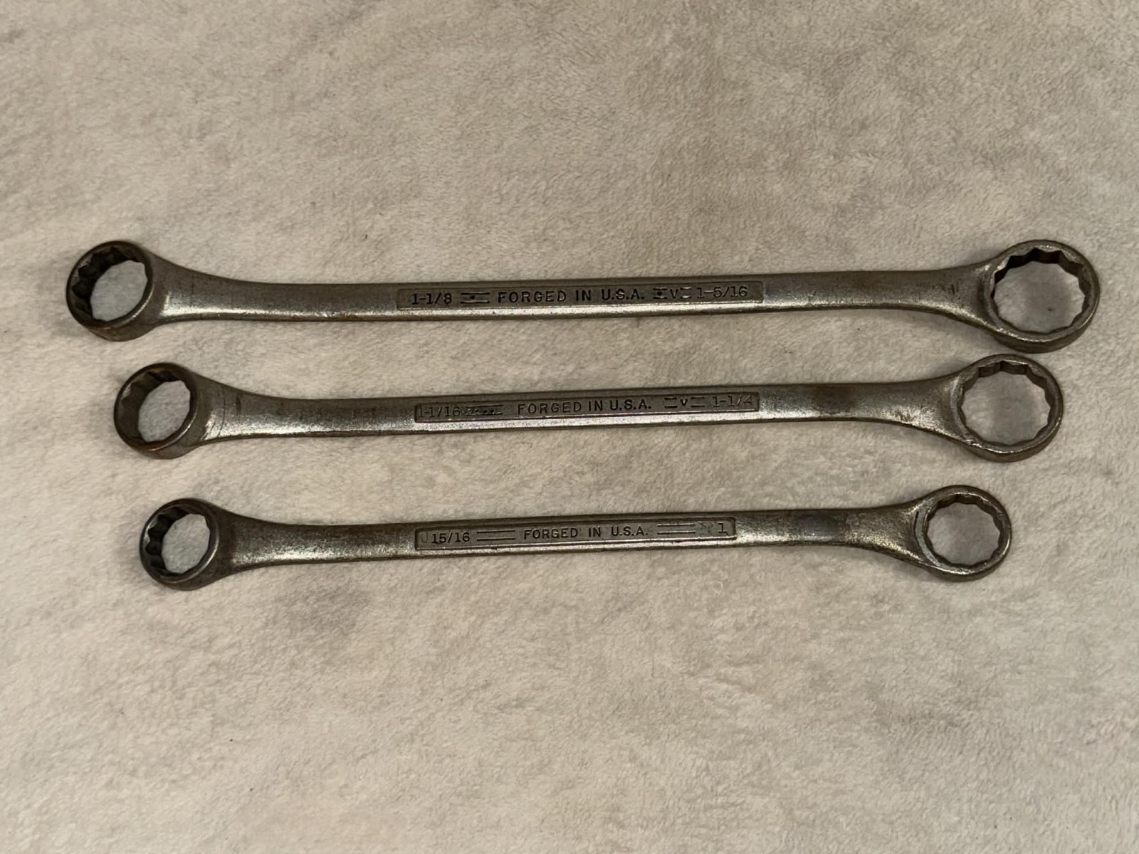 Vintage Craftsman 1-1/16″ x 1-1/4″ & 1-1/8″ x 1-5/16″ Offset Box End Wrench