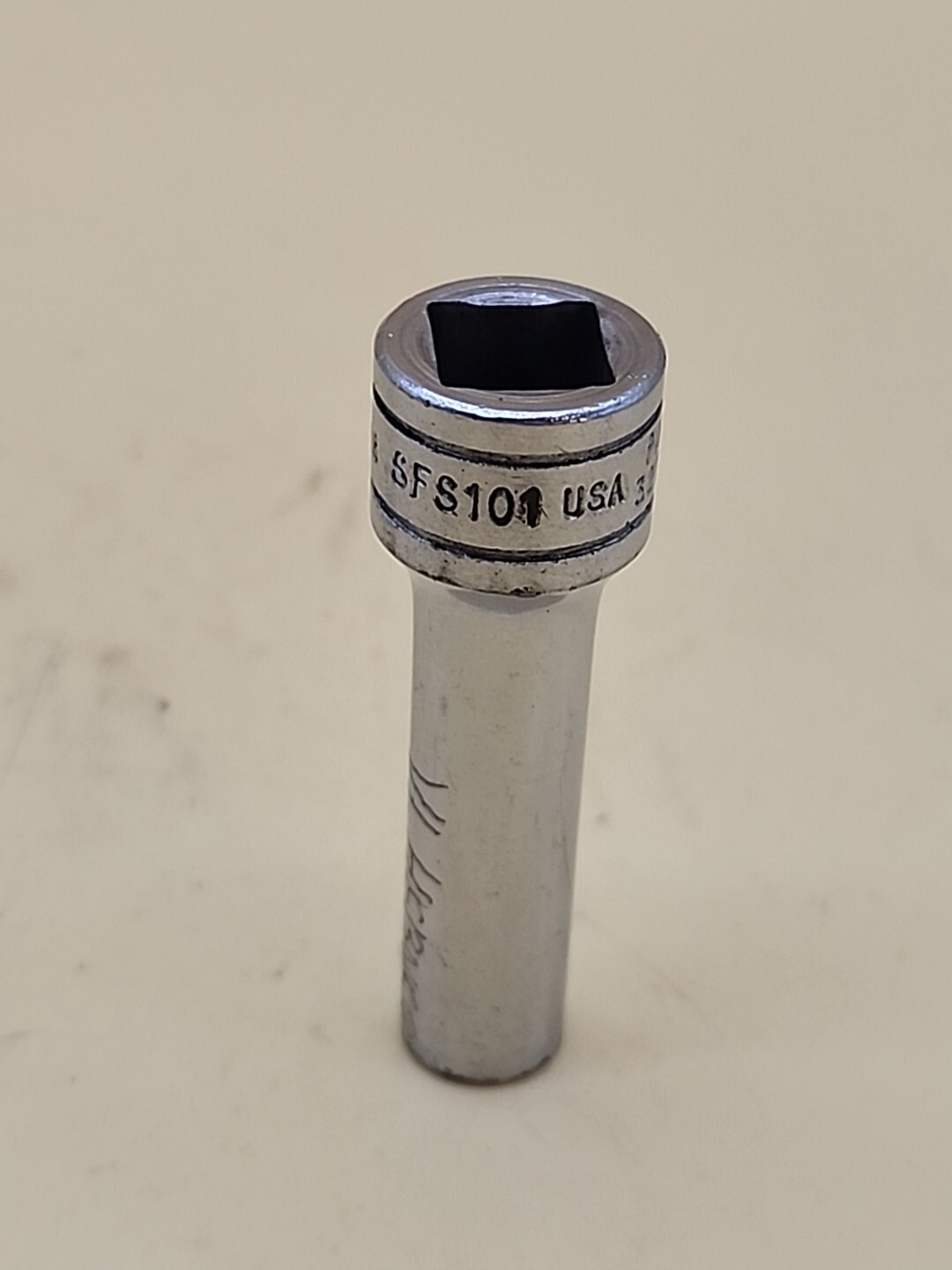 Snap-on Tools SFS101 3/8 Dr 6Pt 5/16 Flank Dr Deep Chrome Socket USA