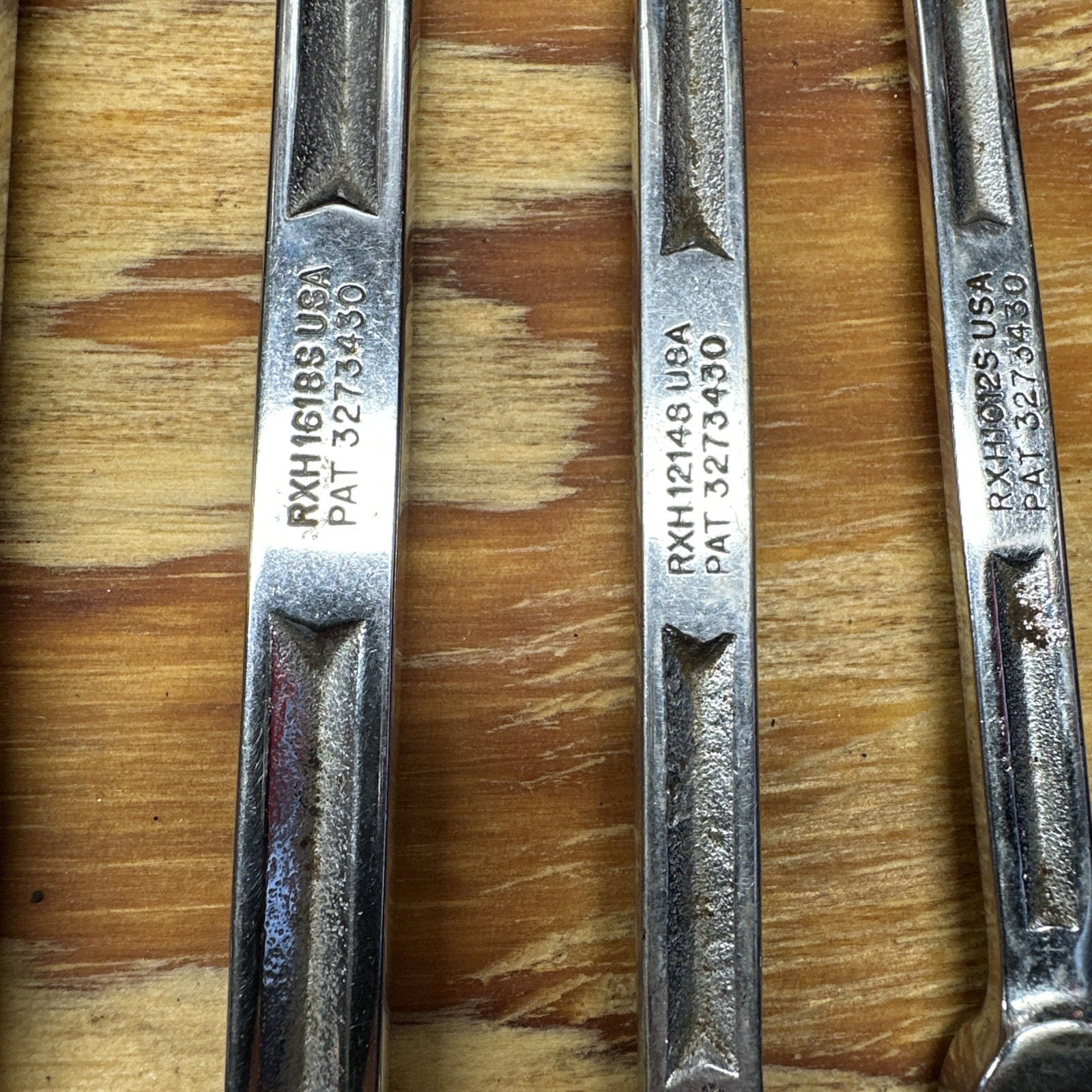 SNAP-ON RXH 4 PC SAE 6 POINT FLARE NUT LINE WRENCH 3/8″ – 11/16″ USA !!
