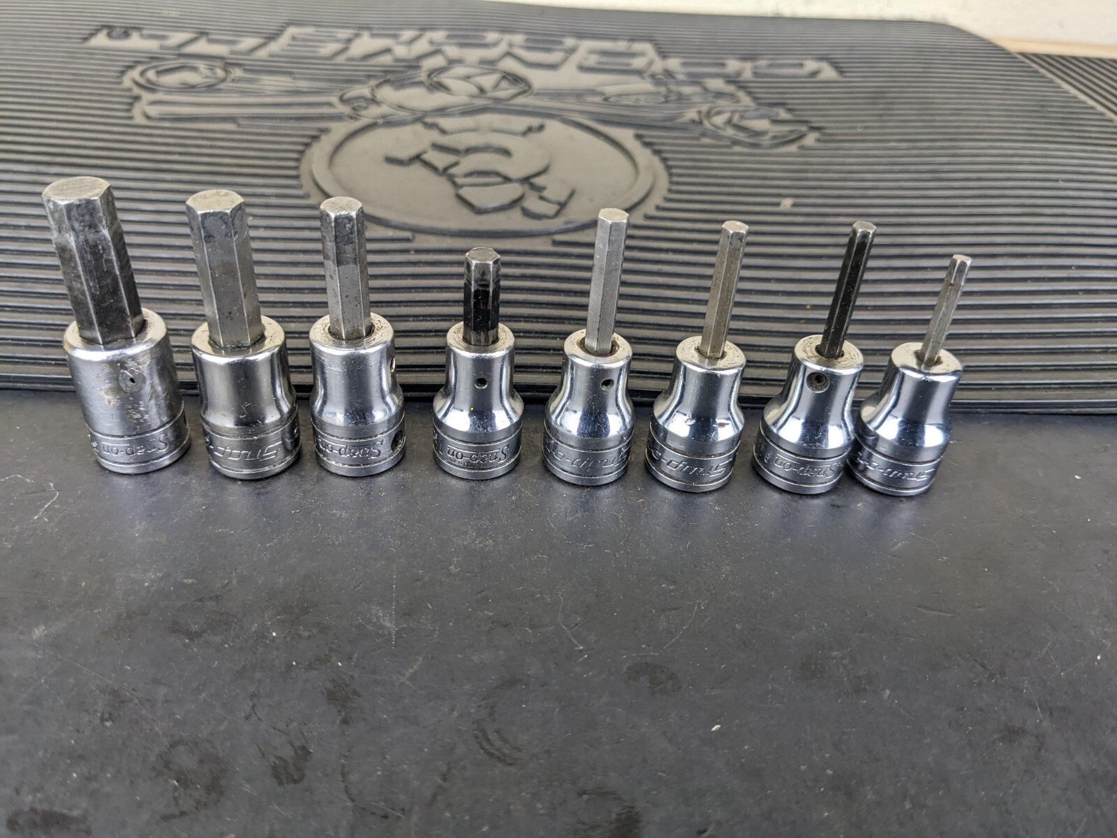 #az201 Snap On 3/8″ Drive Standard Hex Bit Socket Driver Set 208EFAY 1/8 to 3/8″