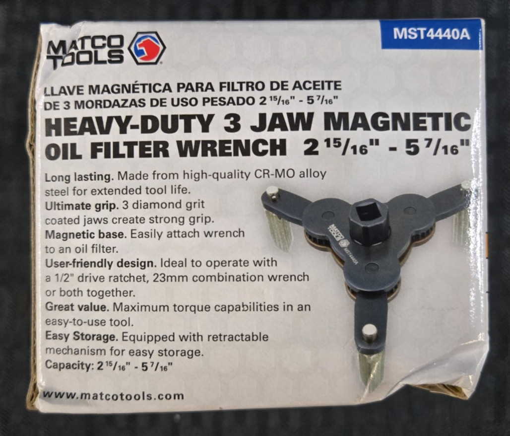 Matco Tools MST4440A Heavy Duty 3-Leg Filter Wrench Oil Filters 2-15/16″-5-7/16″