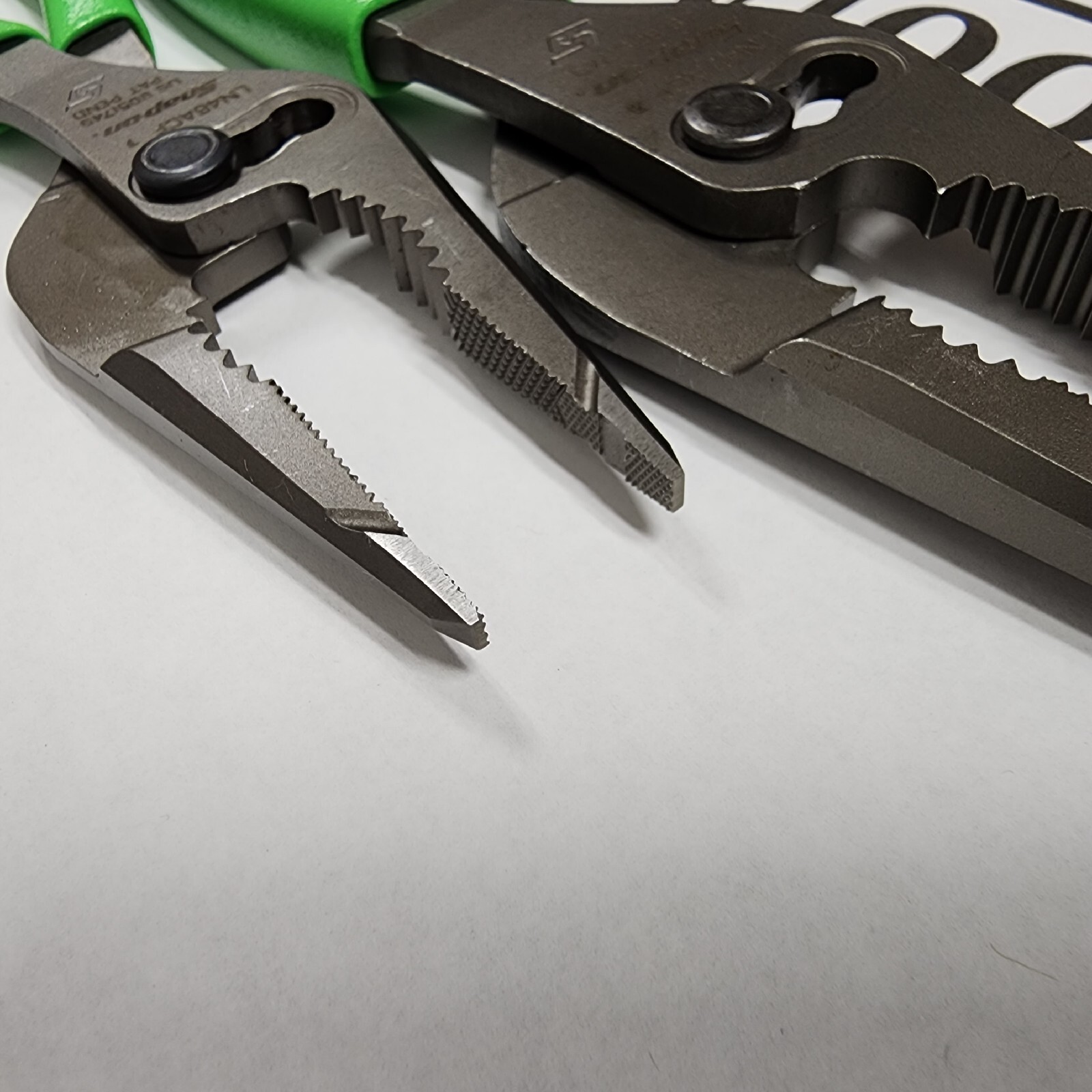 Snap-on Tools NEW 2pc GREEN 7″ & 9″ Long Nose Slip Joint Pliers LN46ACF LN47ACF