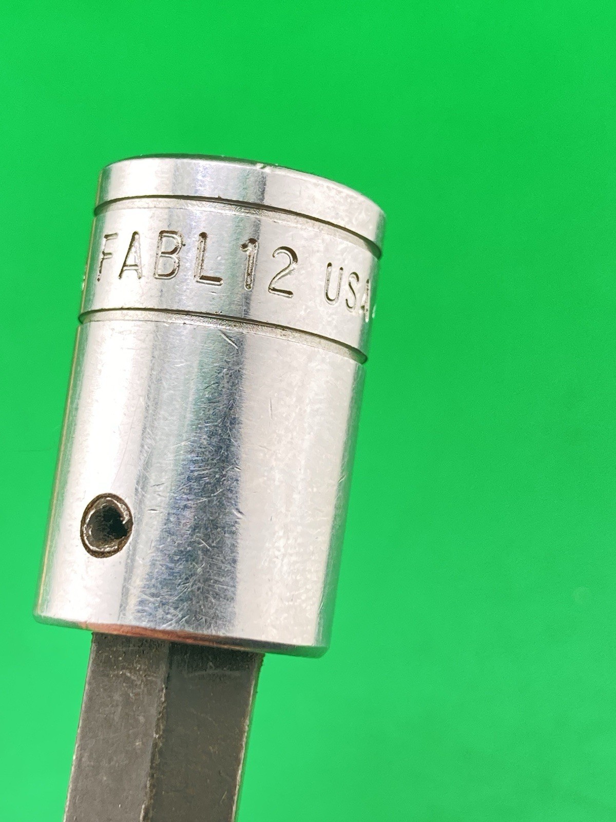 Snap-On Tools 3/8″ Drive SAE 3/8″ Long Ball Hex Socket Driver FABL12 USA Nice