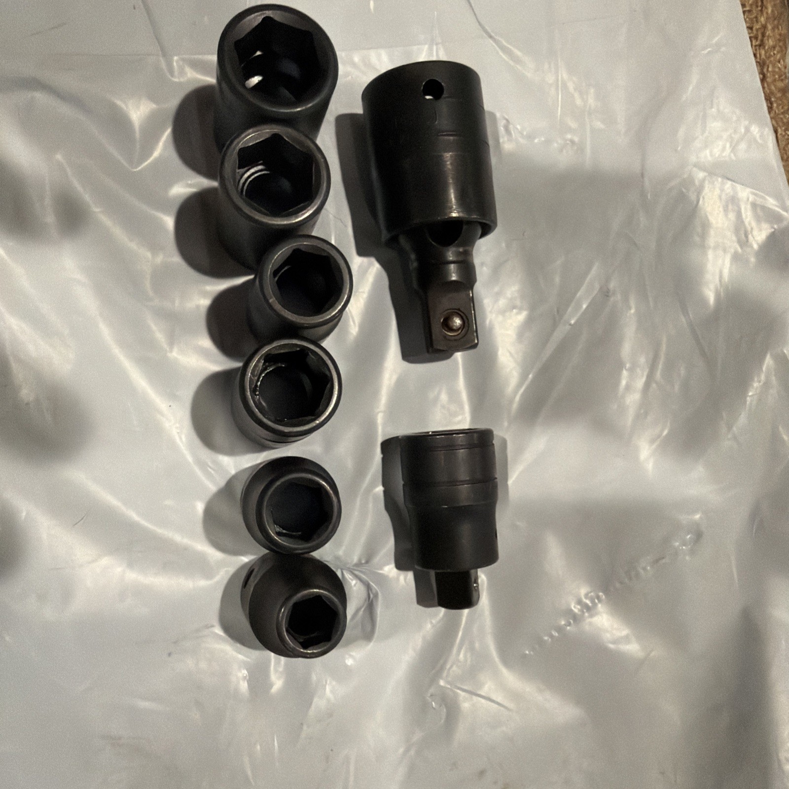 Snap On Sockets 1/2 Drive 3’ Swivel,1/2-3/8 Reducer.11 /16,5/8,9/16,1/2,7/16.3/8
