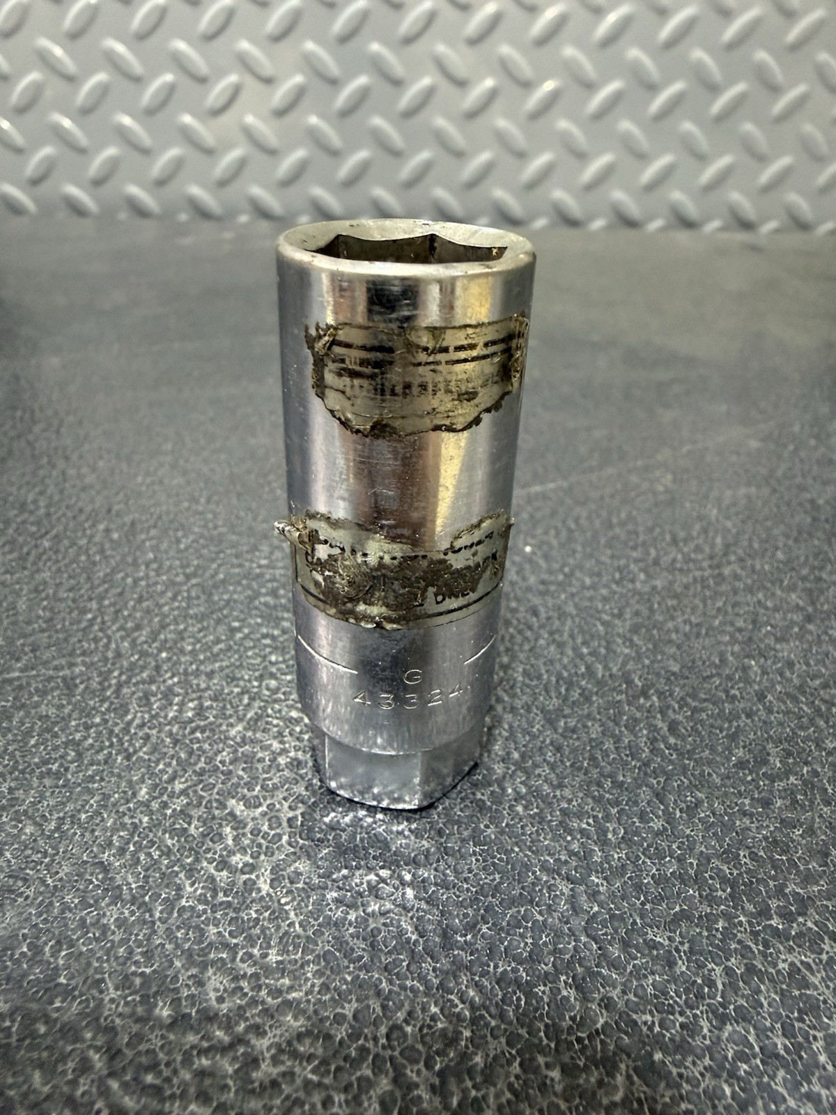 Vtg 5/8″ Craftsman G-Series P/N 43324 3/8 Drive 6-Point Spark Plug Socket USA