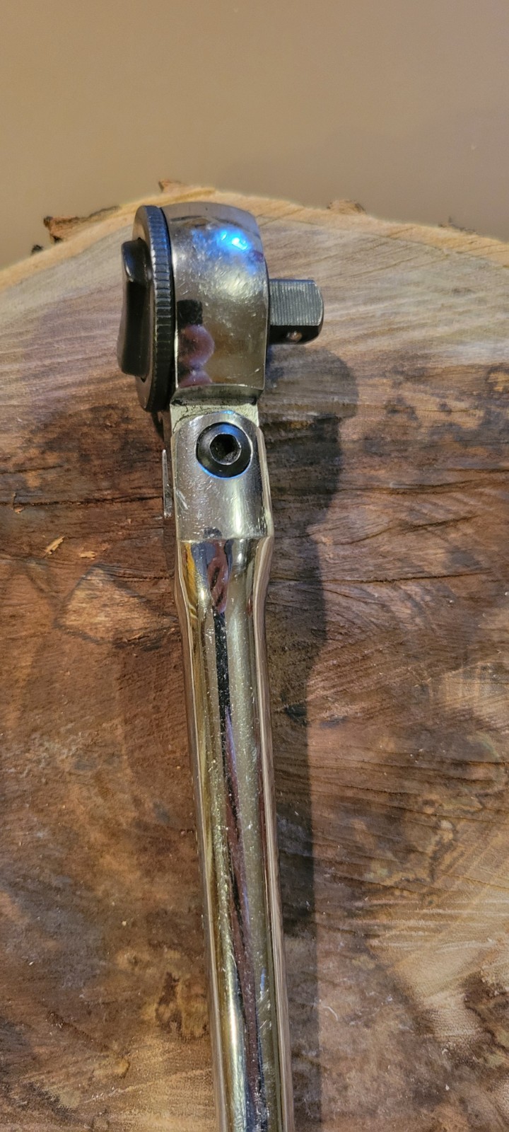 Powerbuilt CR-V Offset Handle with Articulated Head 3/8 Ratchet USA
