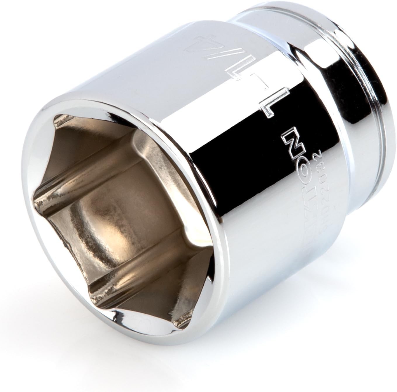 1/2 Inch Drive x 1-1/4 Inch Shallow 6-Point Socket – Alloy Steel & Chrome Finish