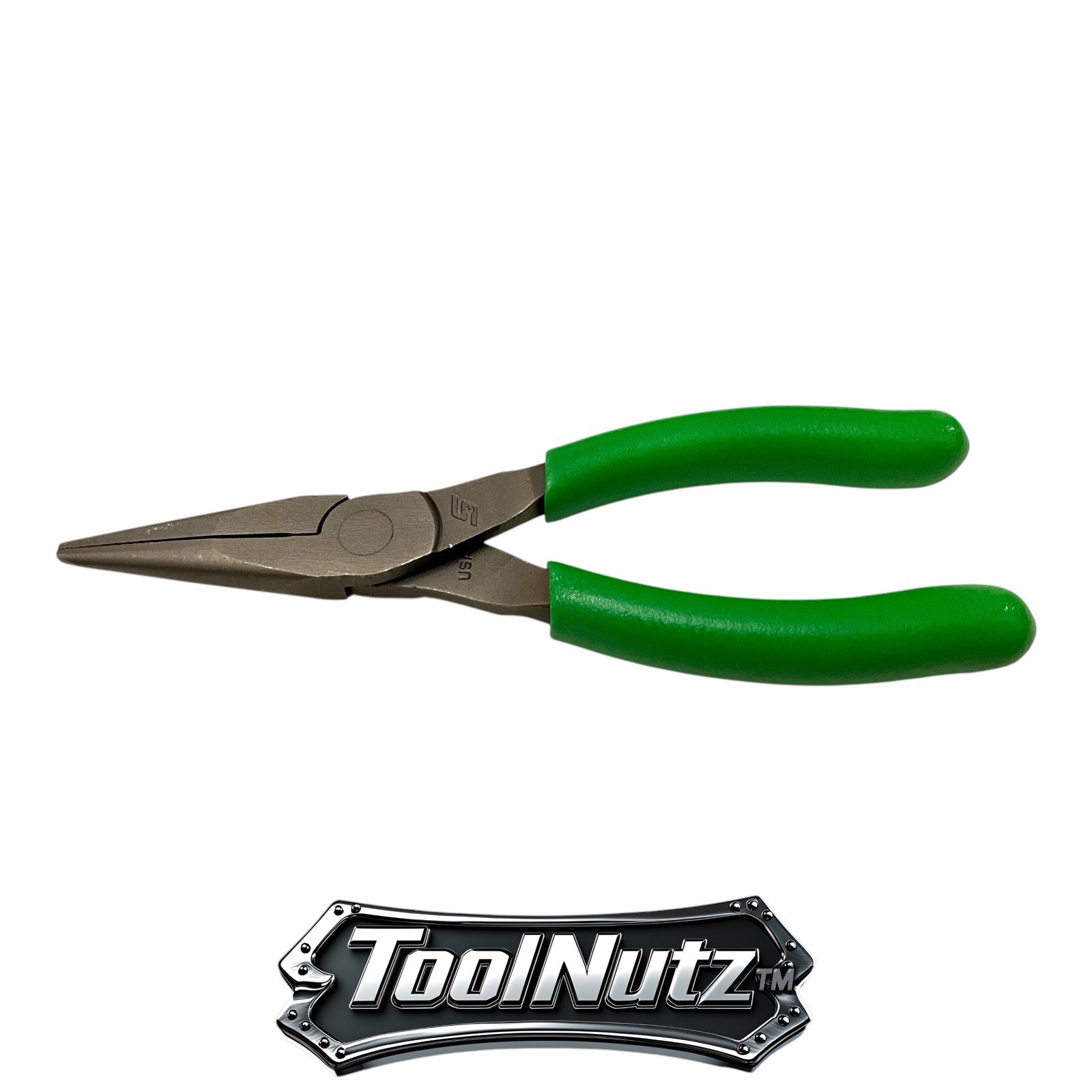 Snap-on Tools NEW 95ACFG 6″ GREEN Soft Grip Rounded Jaw Needle Nose Pliers USA