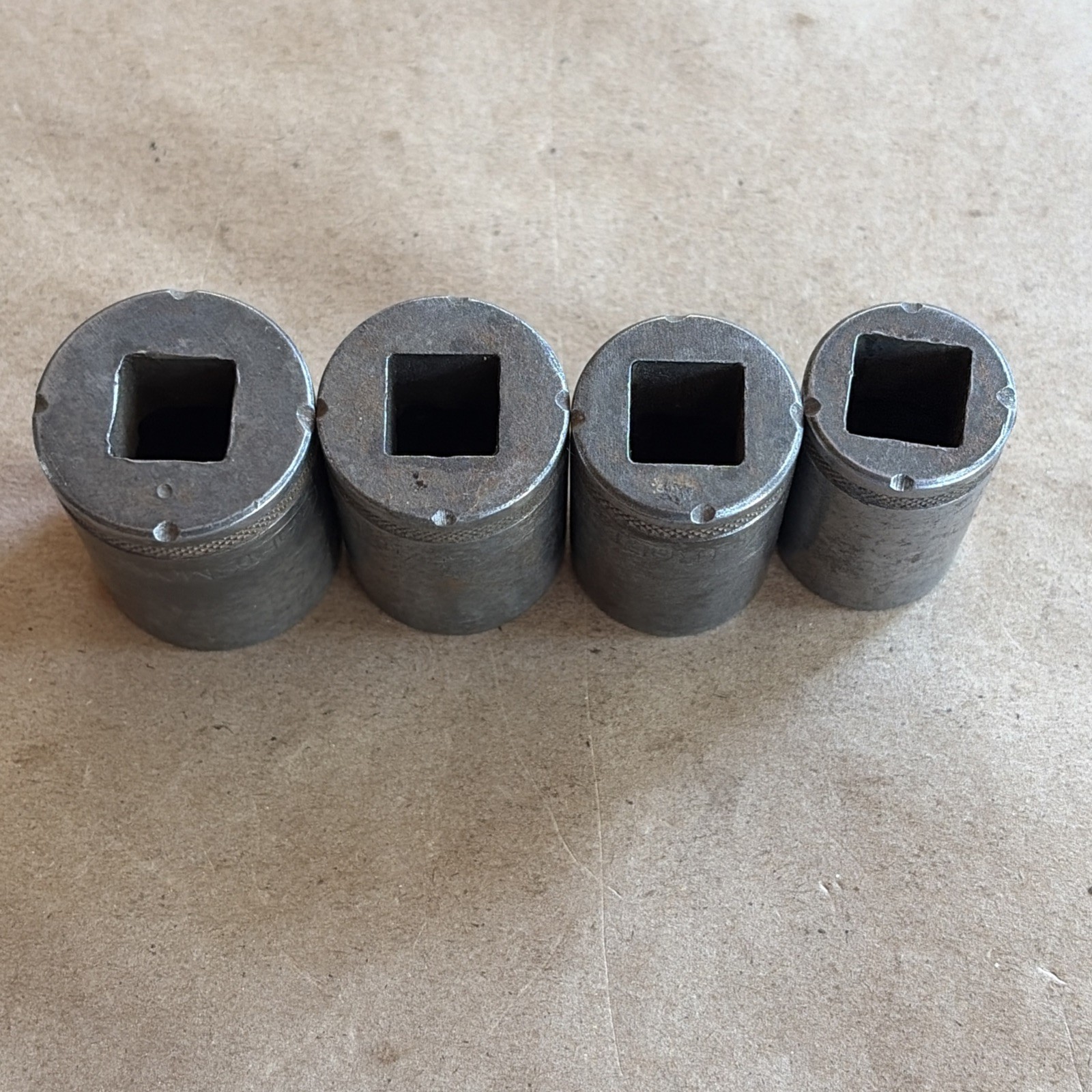 Rare 4 Pc. Craftsman BE 1/2″ Drive 8 Point Sockets 3/4″, 11/16″, 5/8″ & 9/16″