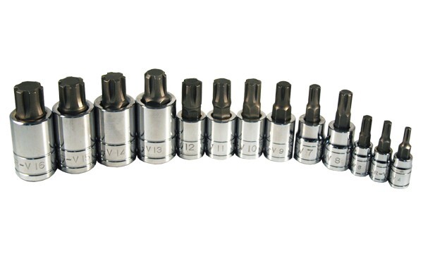 ATD-13780 – 13Pc. Ribe Bit Socket Set