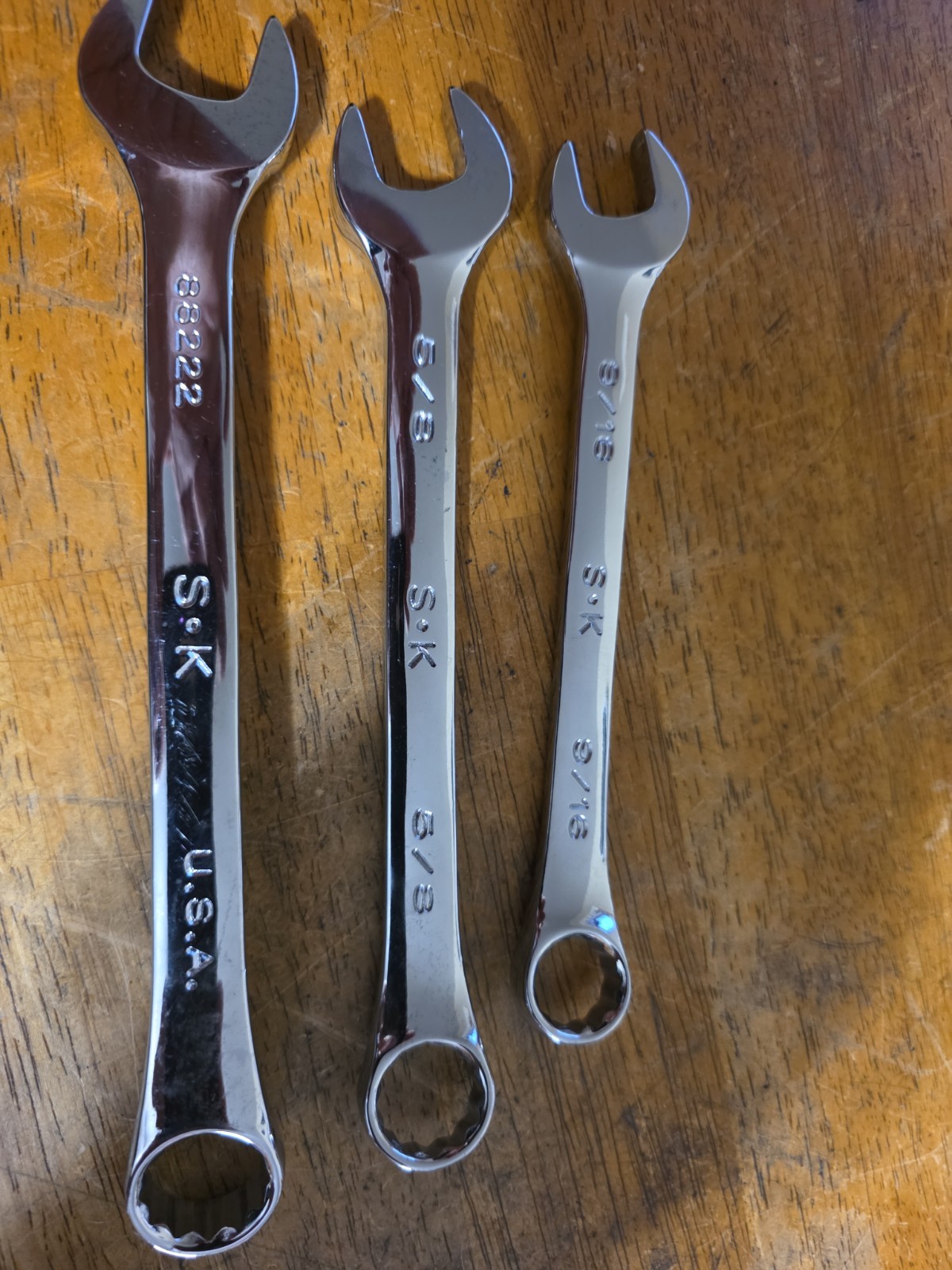 S-K tools SuperKrome 11/16″ ,5/8,and 9/16