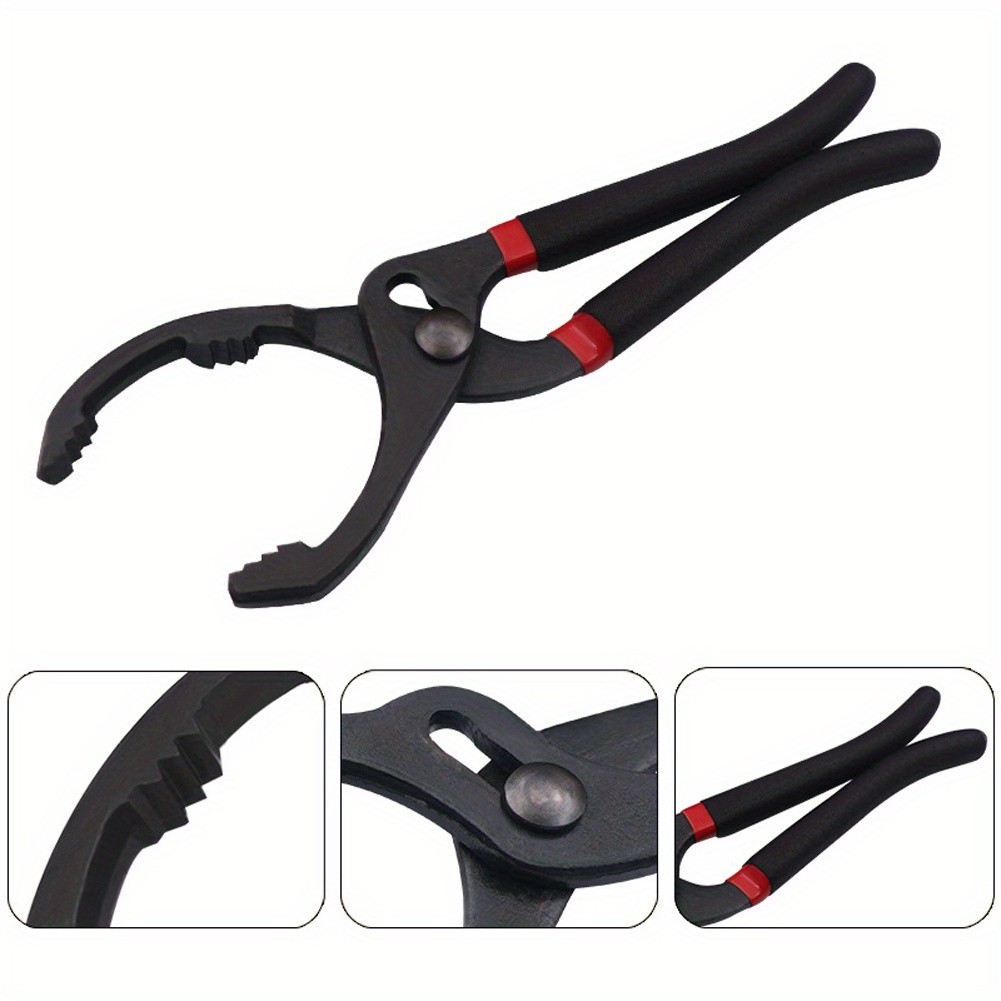 Black Oil Filter Pliers Universal Oil Filter Wrench Oil Filter New