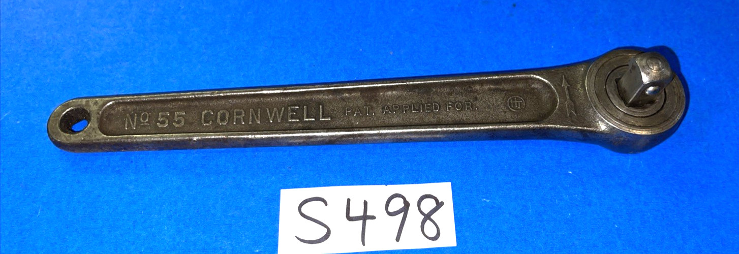 CORNWELL TOOLS VINTAGE 1/2 DRIVE RATCHET NO 55 SHIPPING INCLUDED