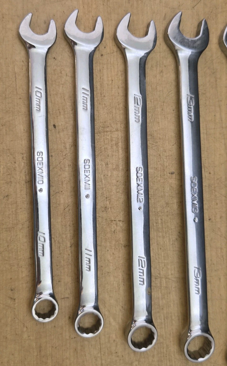 New Snap On SOEXM707 – 7 Pc 12 Pt Flank Drive Plus Combination Wrench Set